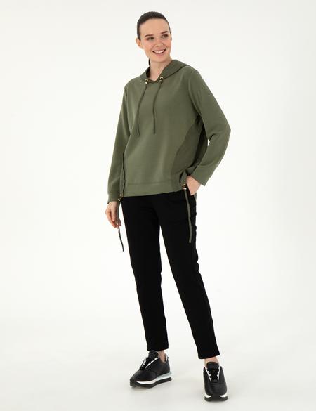 Haki Comfort Fit Modal Kumaş Sweatshirt - 50290969028