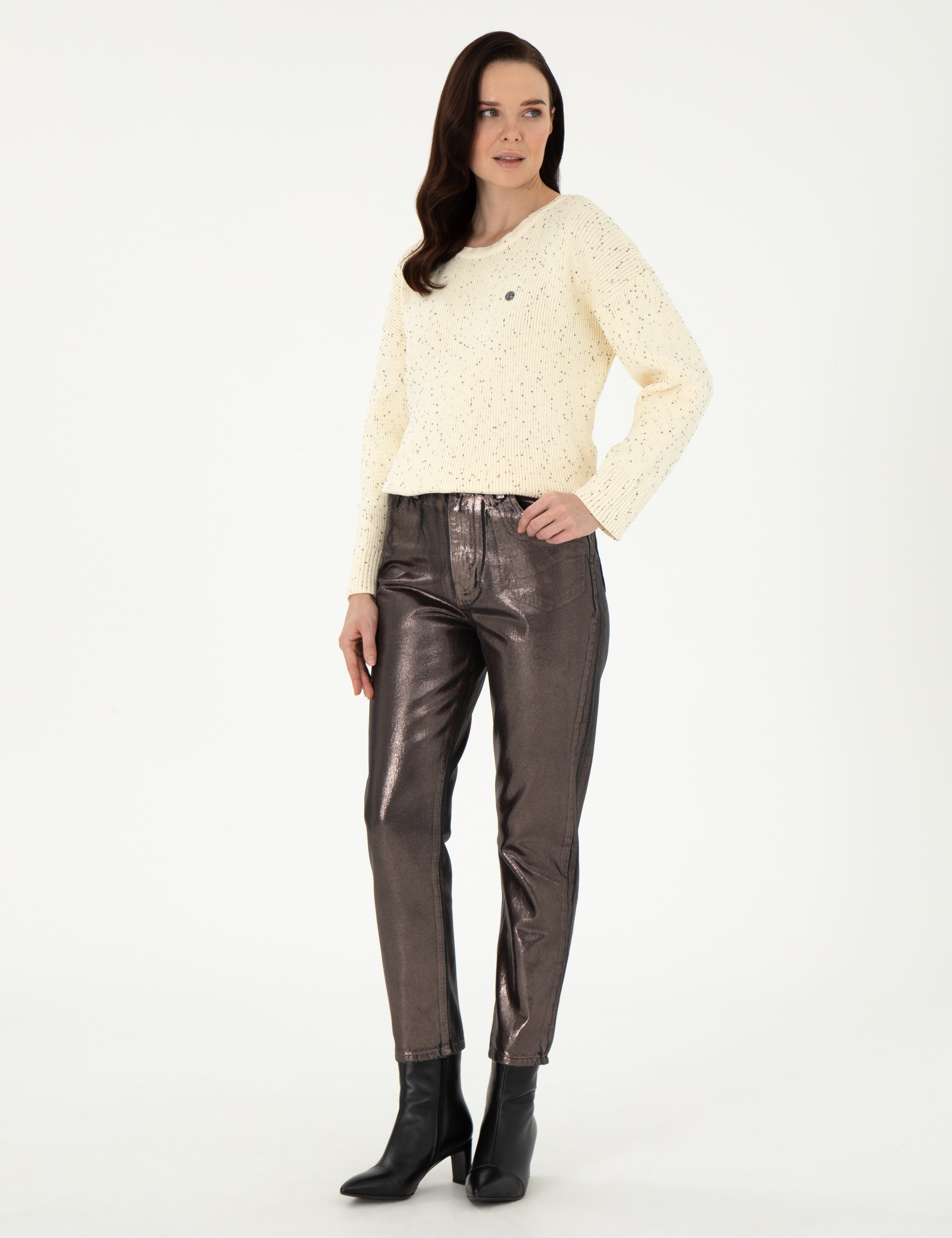Ekru Comfort Fit Kazak - Image 4