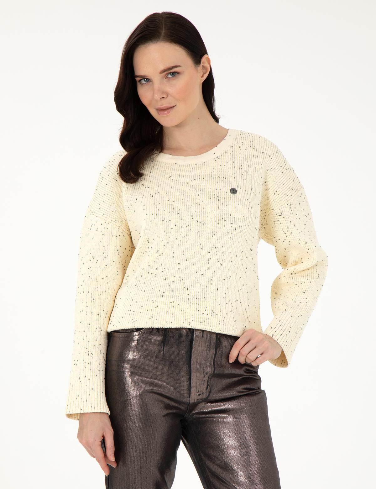 Ekru Comfort Fit Kazak