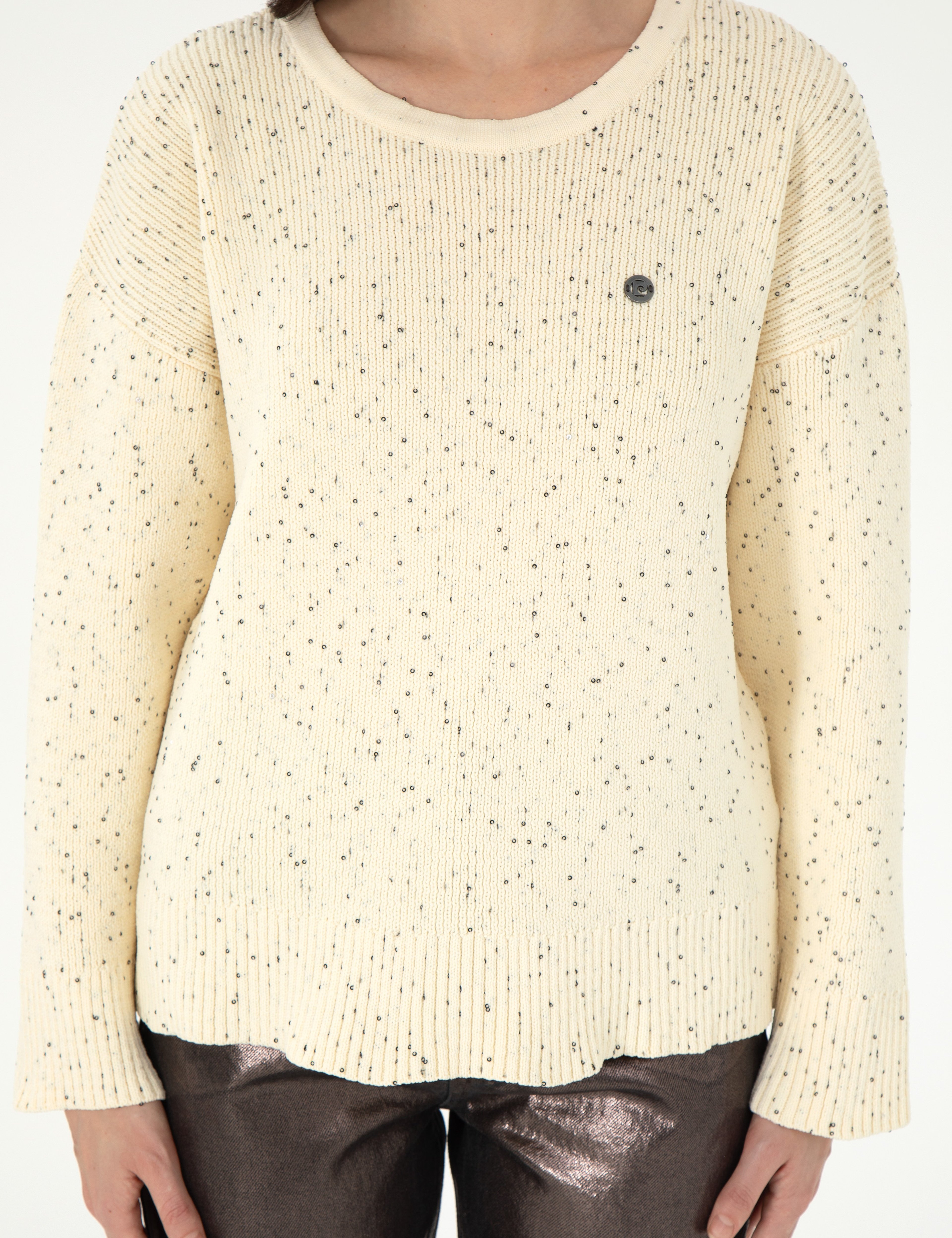 Ekru Comfort Fit Kazak - Image 6