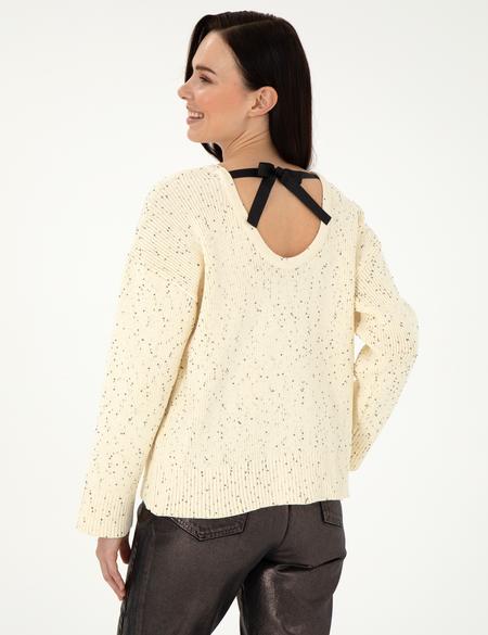 Ekru Comfort Fit Kazak - 50290560003