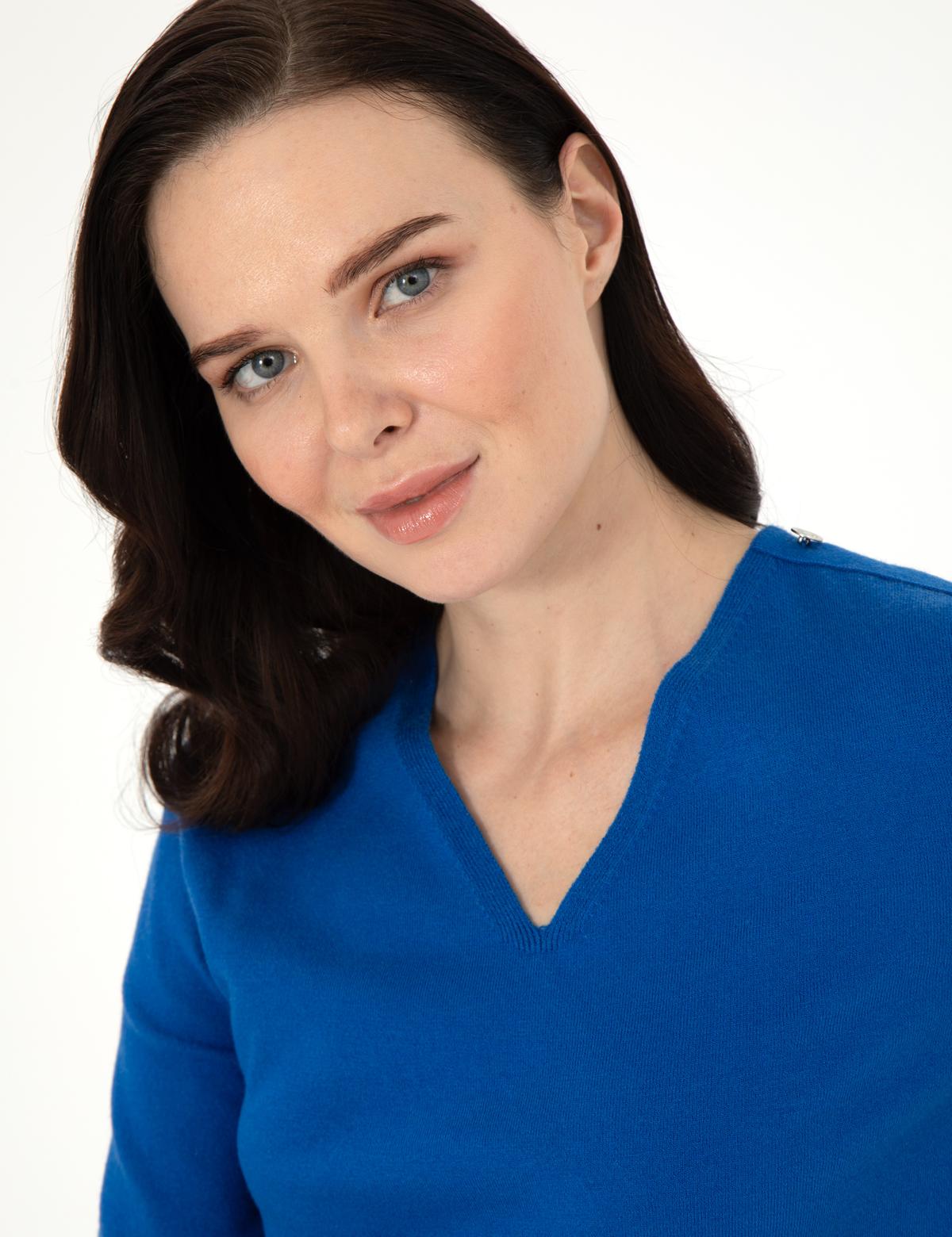 Saks Ex. Slim Fit Basic Kazak - 50290577004