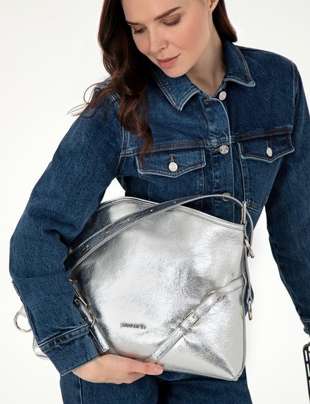 Gümüş Omuz Çantası - 50307553002