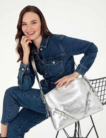 Gümüş Omuz Çantası - 50307553002