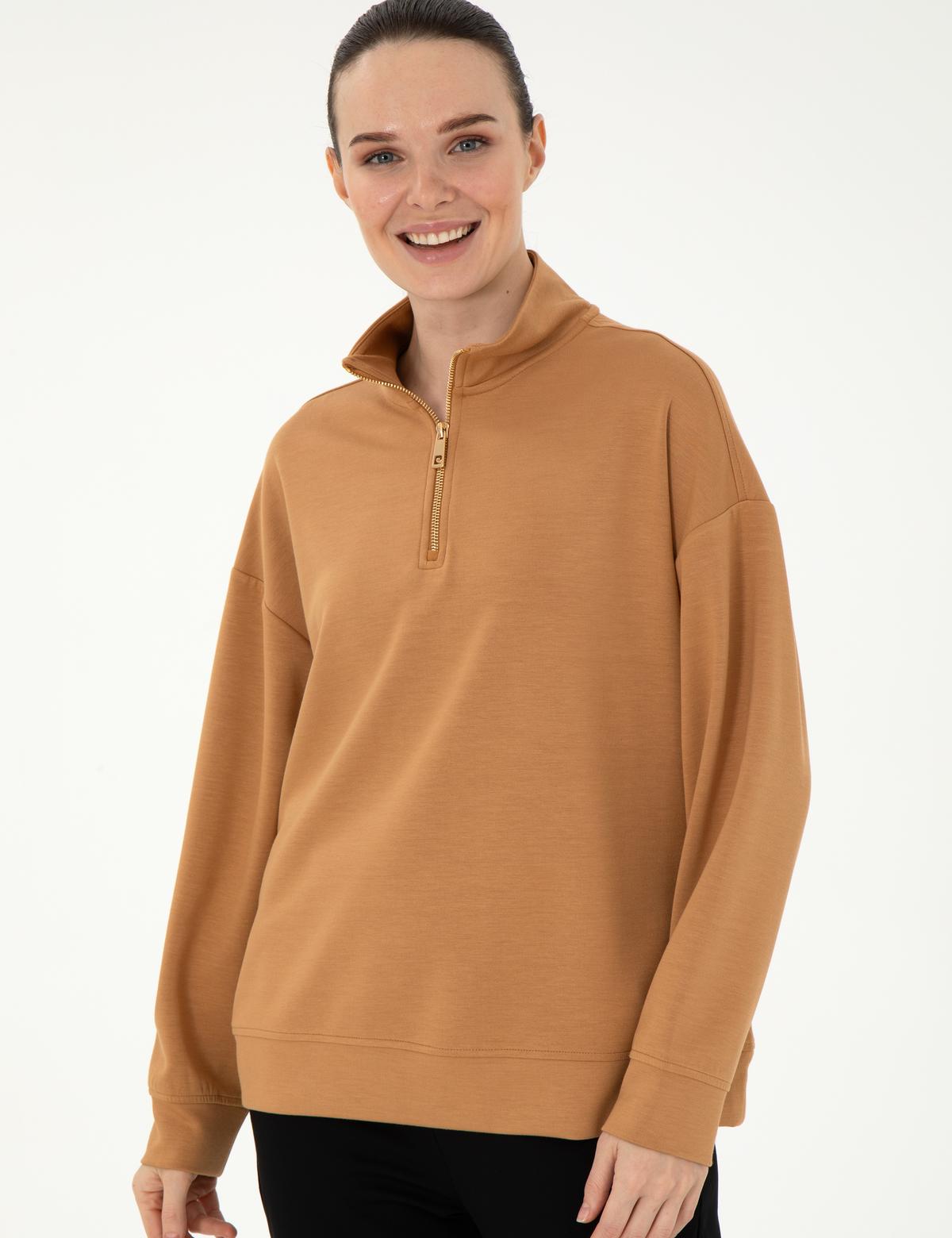 Camel Regular Fit Modal Kumaş Sweatshirt - 50308116008