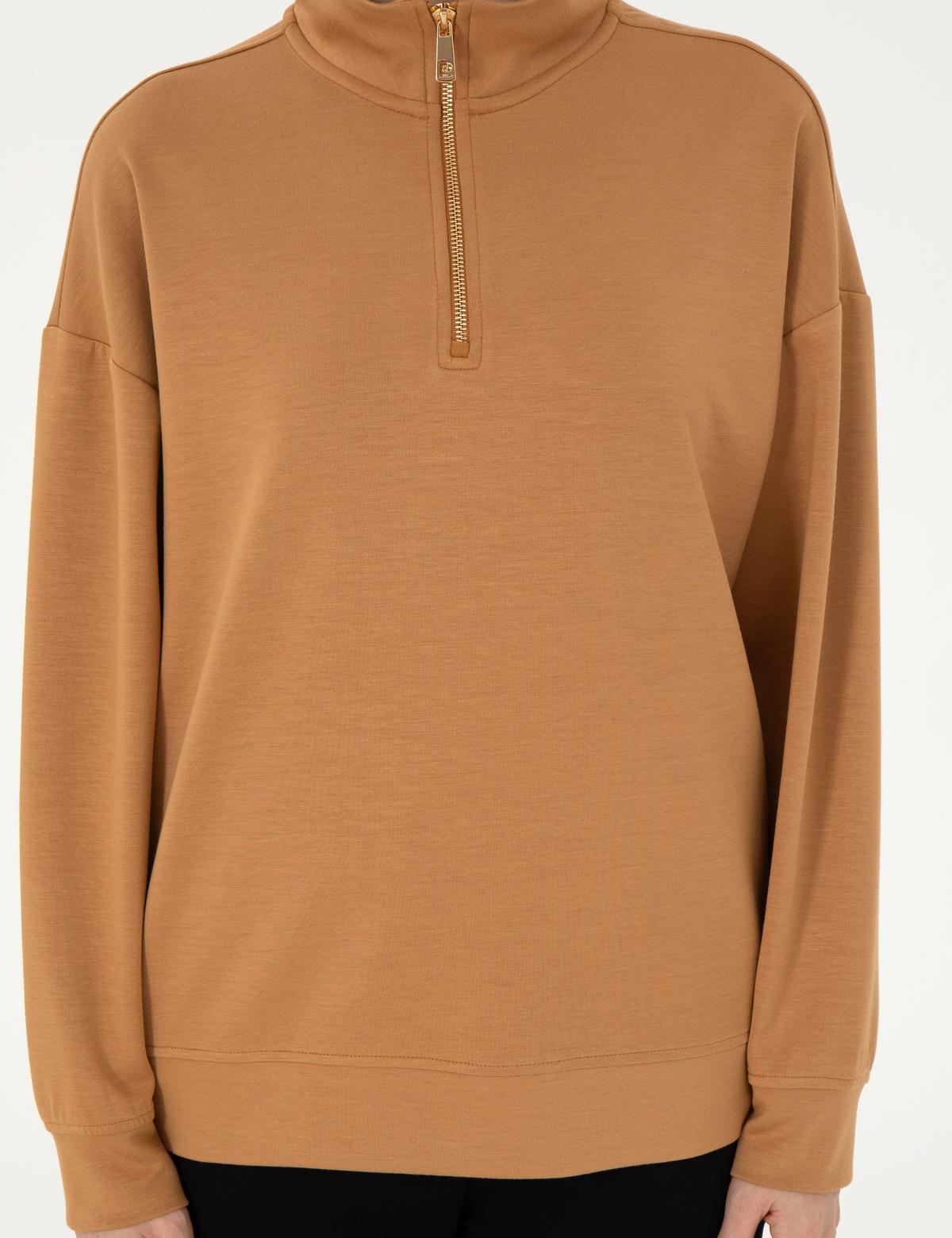 Camel Regular Fit Modal Kumaş Sweatshirt - 50308116008