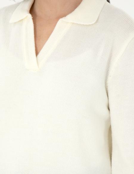 Bej Melanj Comfort Fit Kazak - 50300114014