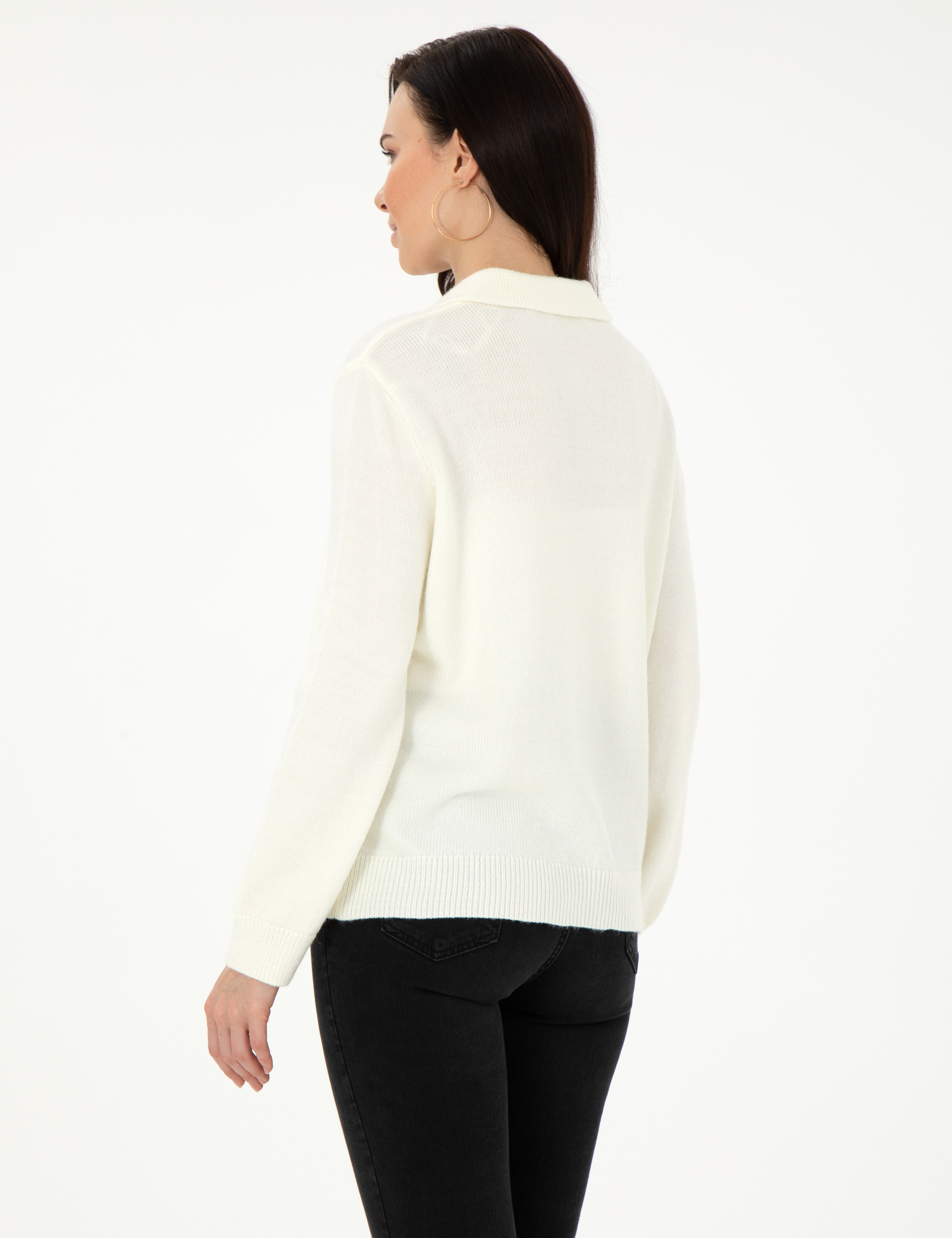 Bej Melanj Comfort Fit Kazak - Image 5