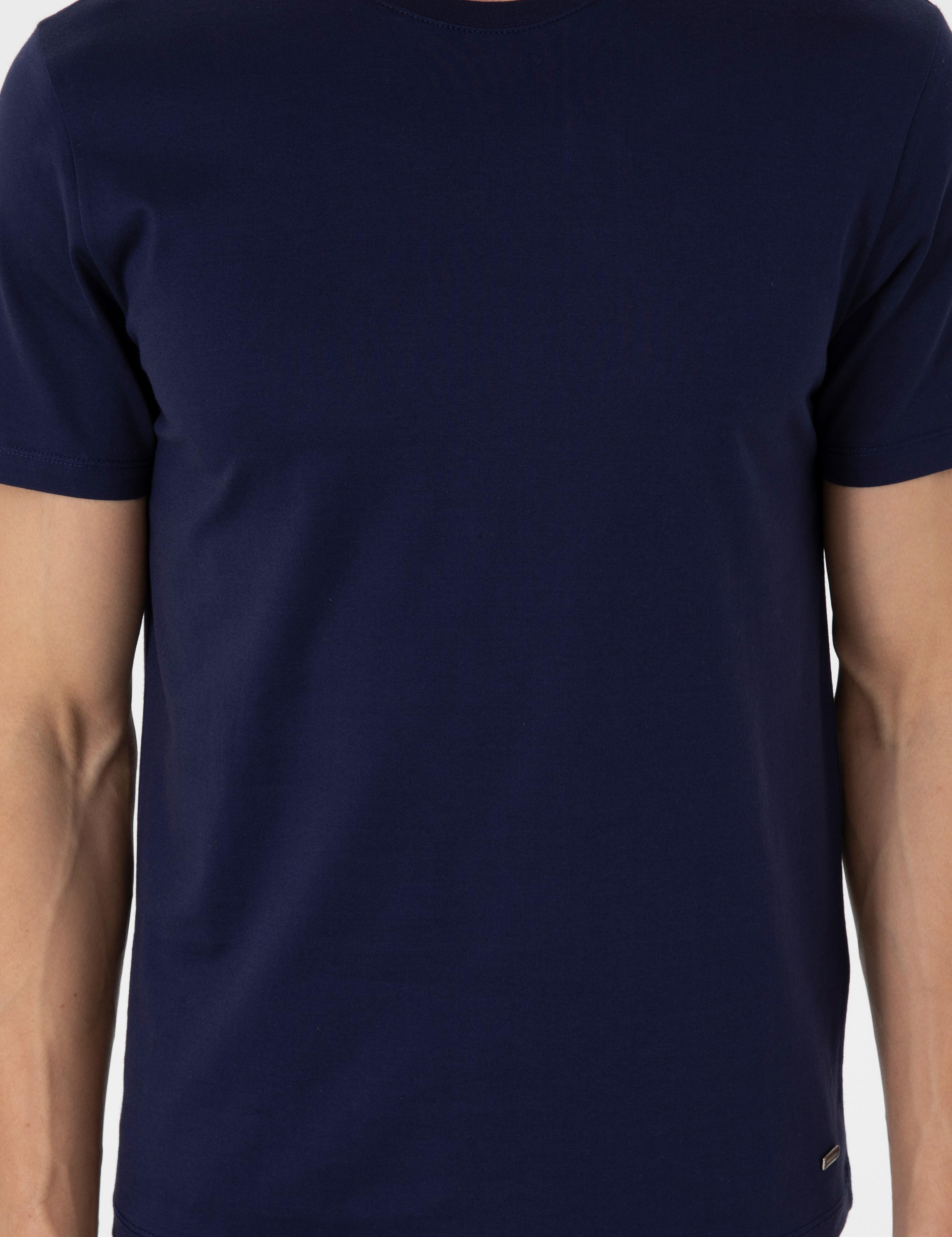 Lacivert Slim Fit Tişört