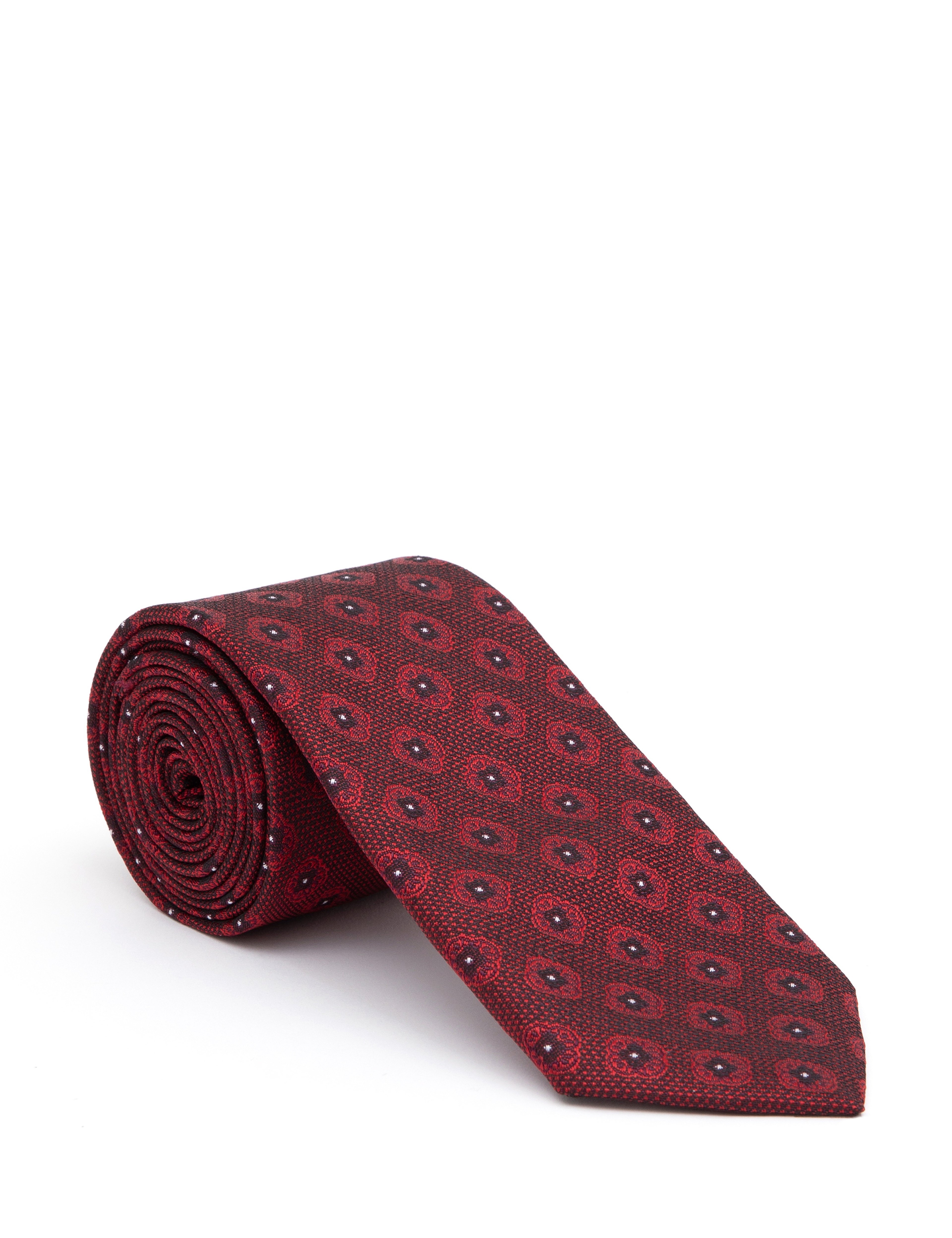 Bordo 3'lü Kravat-Mendil-Kravat İğnesi Set - Image 2