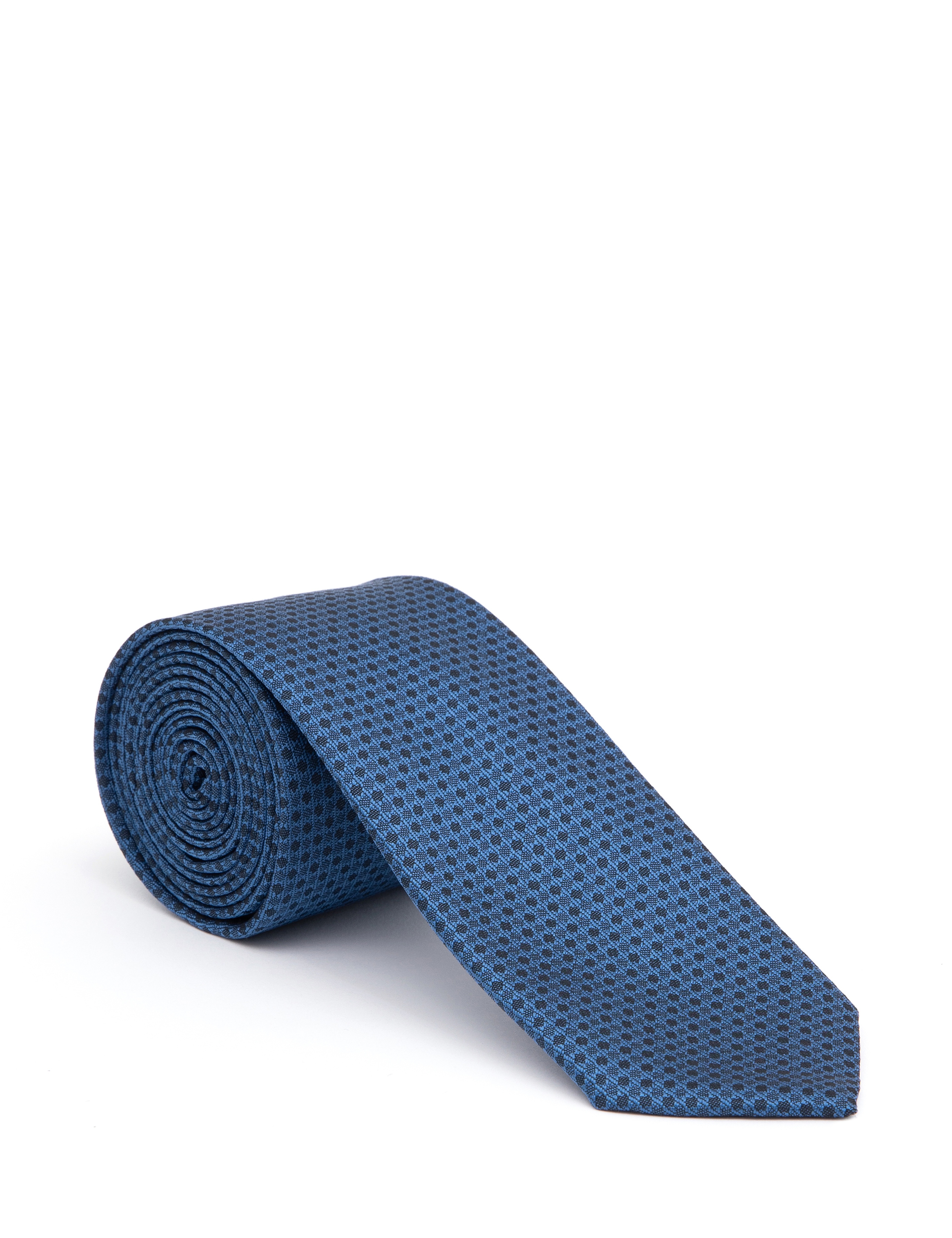 Lacivert 3'lü Kravat-Mendil-Kravat İğnesi Set - Image 2