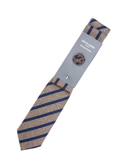 Haki 3'lü Kravat-Mendil-Kravat İğnesi Set - 50309596001