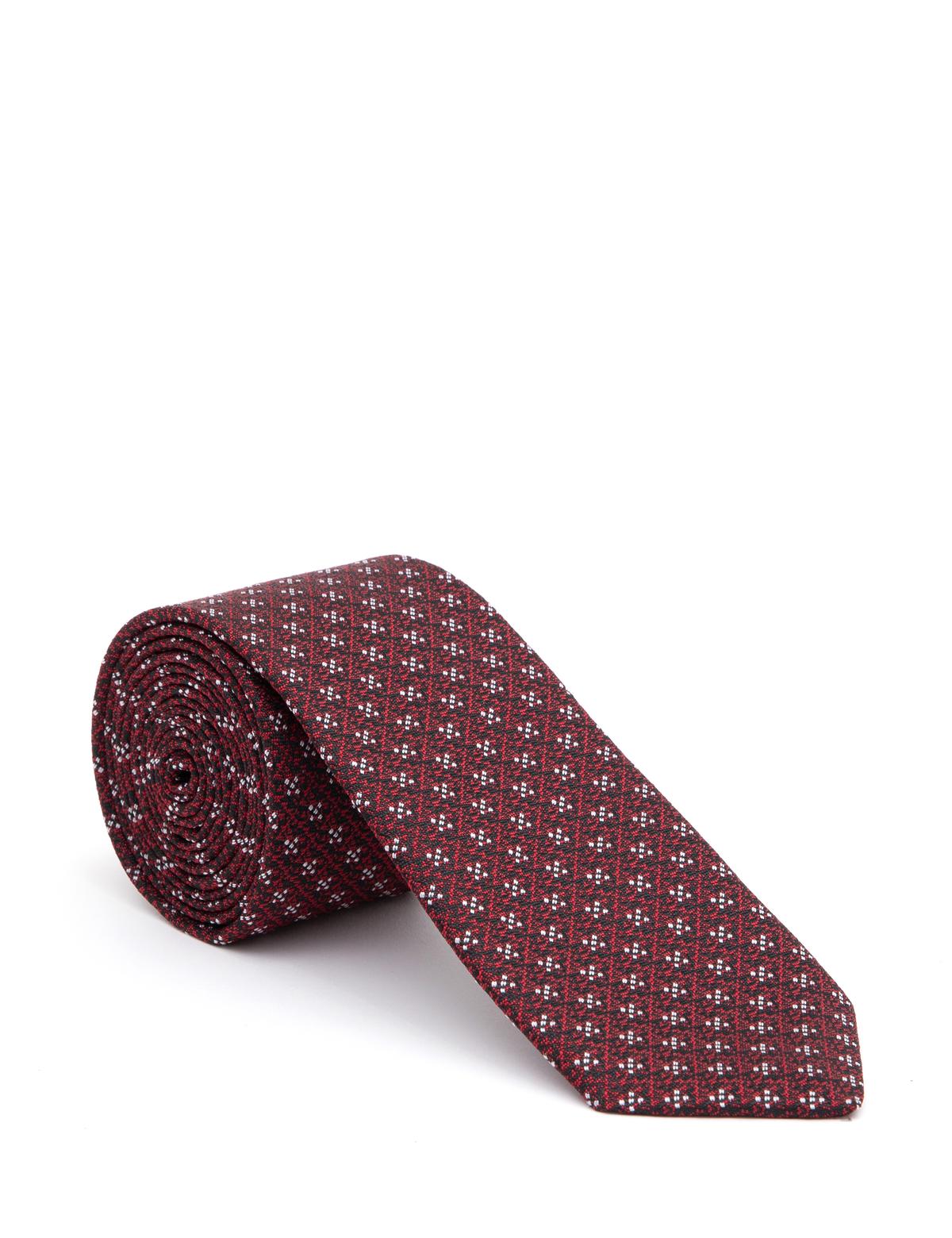 Bordo 3'lü Kravat-Mendil-Kravat İğnesi Set - 50309608001