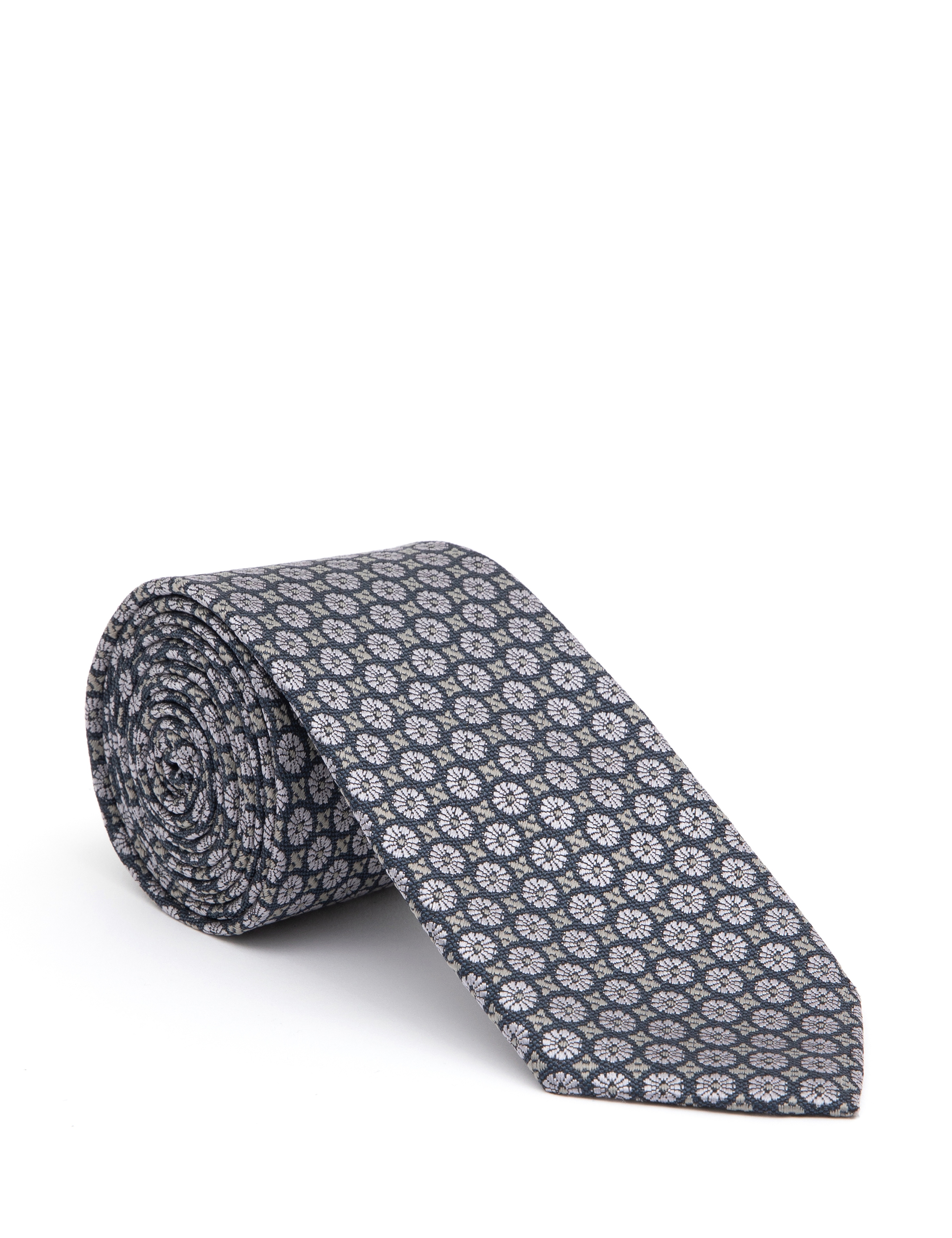 Lacivert 3'lü Kravat-Mendil-Kravat İğnesi Set - Image 2
