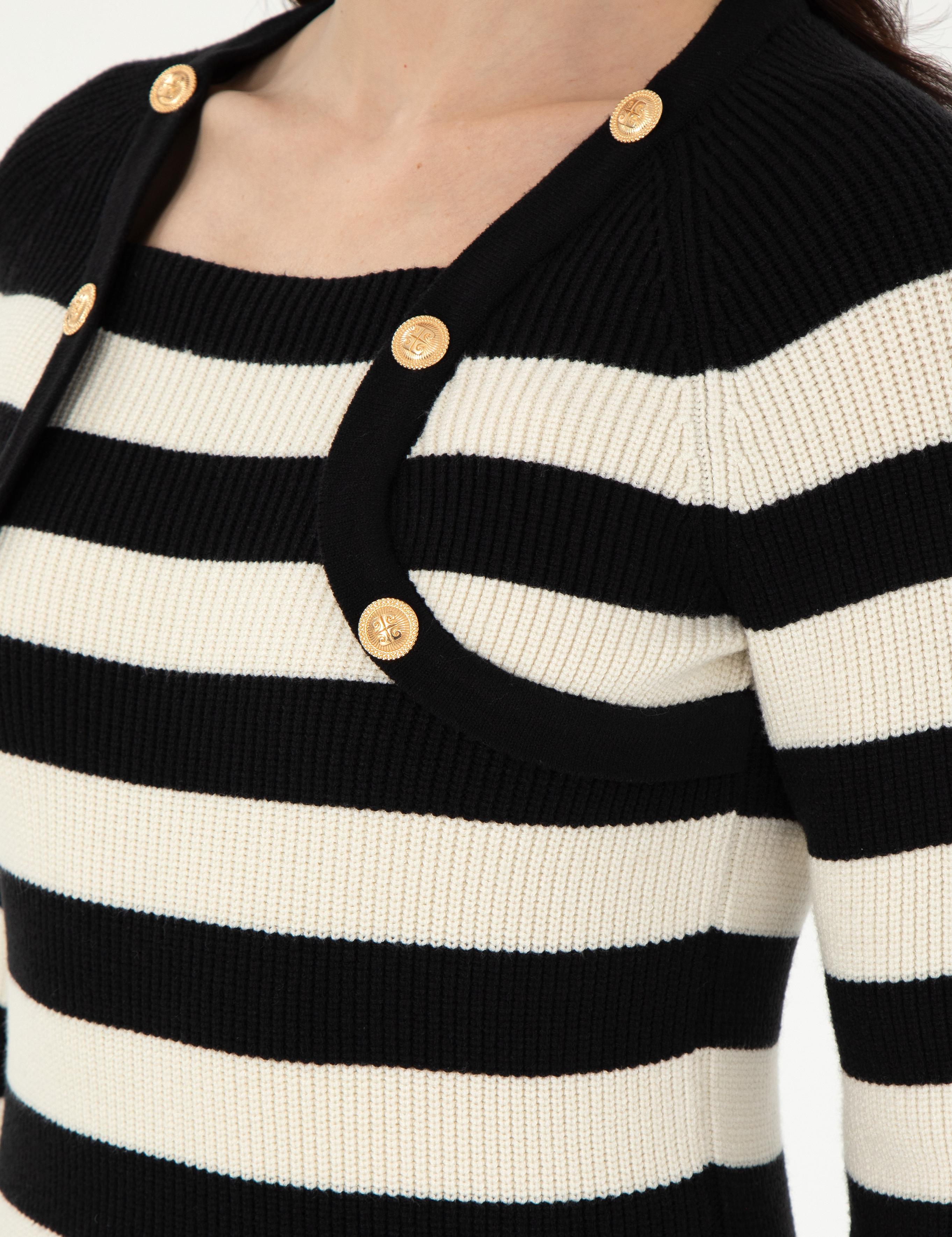 Siyah Slim Fit Kazak