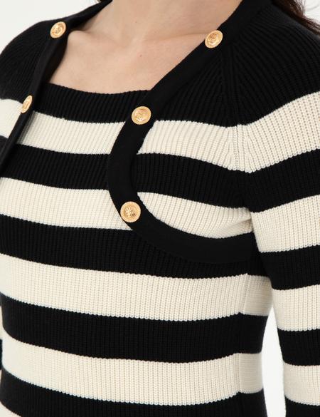 Siyah Slim Fit Kazak - 50291024005