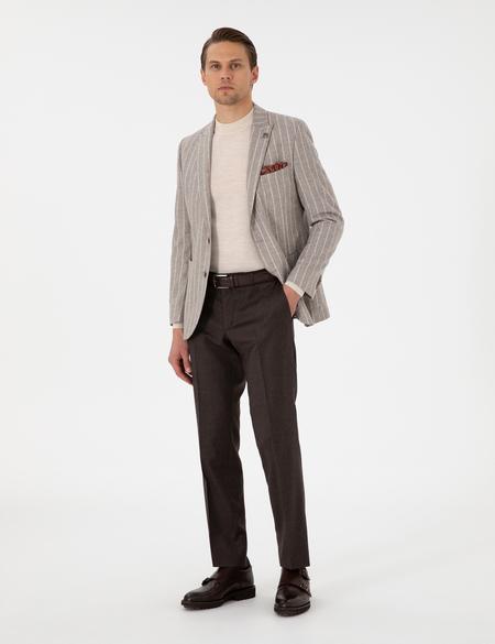 Bej Ex. Slim Fit Ceket - 50291936044