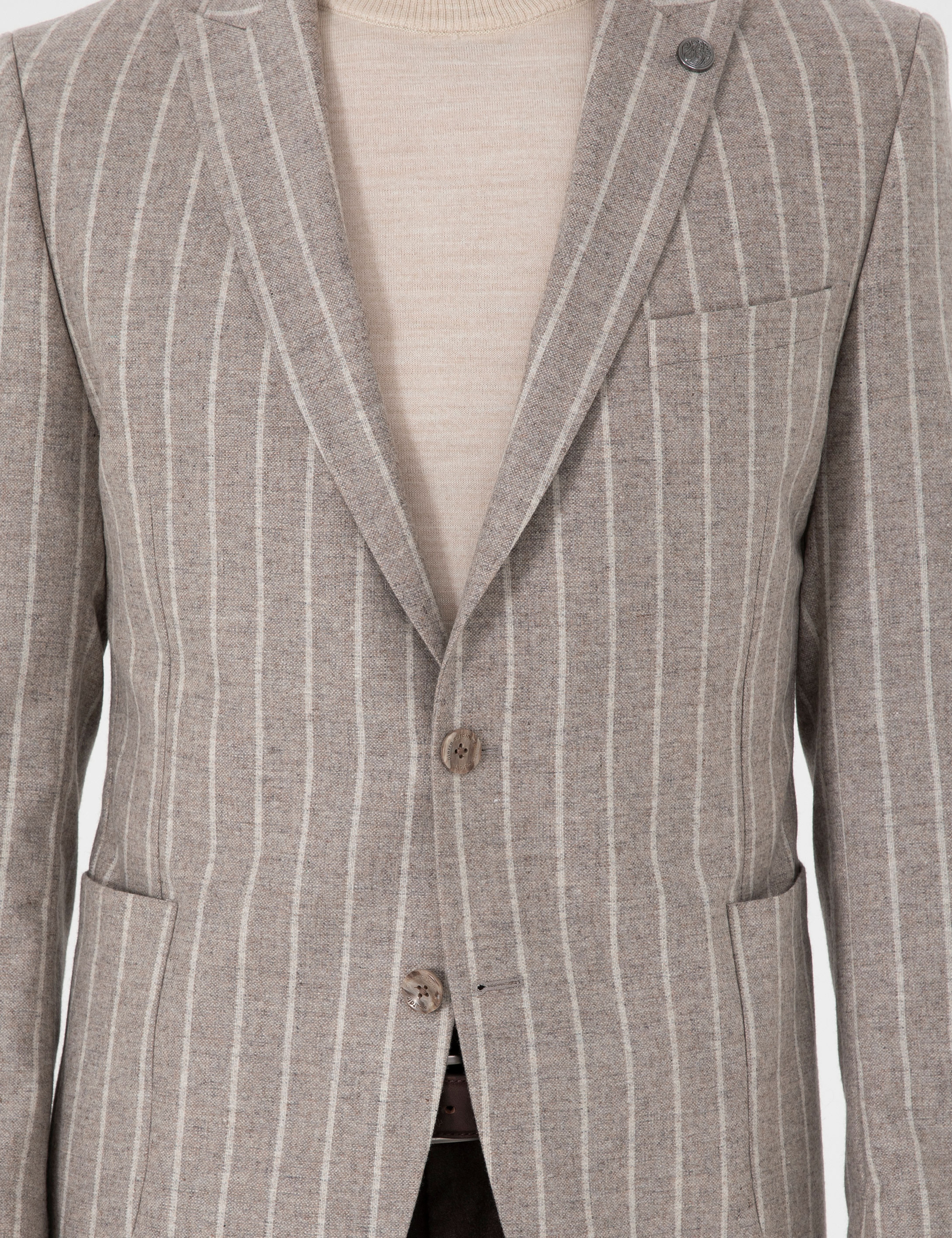 Bej Ex. Slim Fit Ceket - Image 7