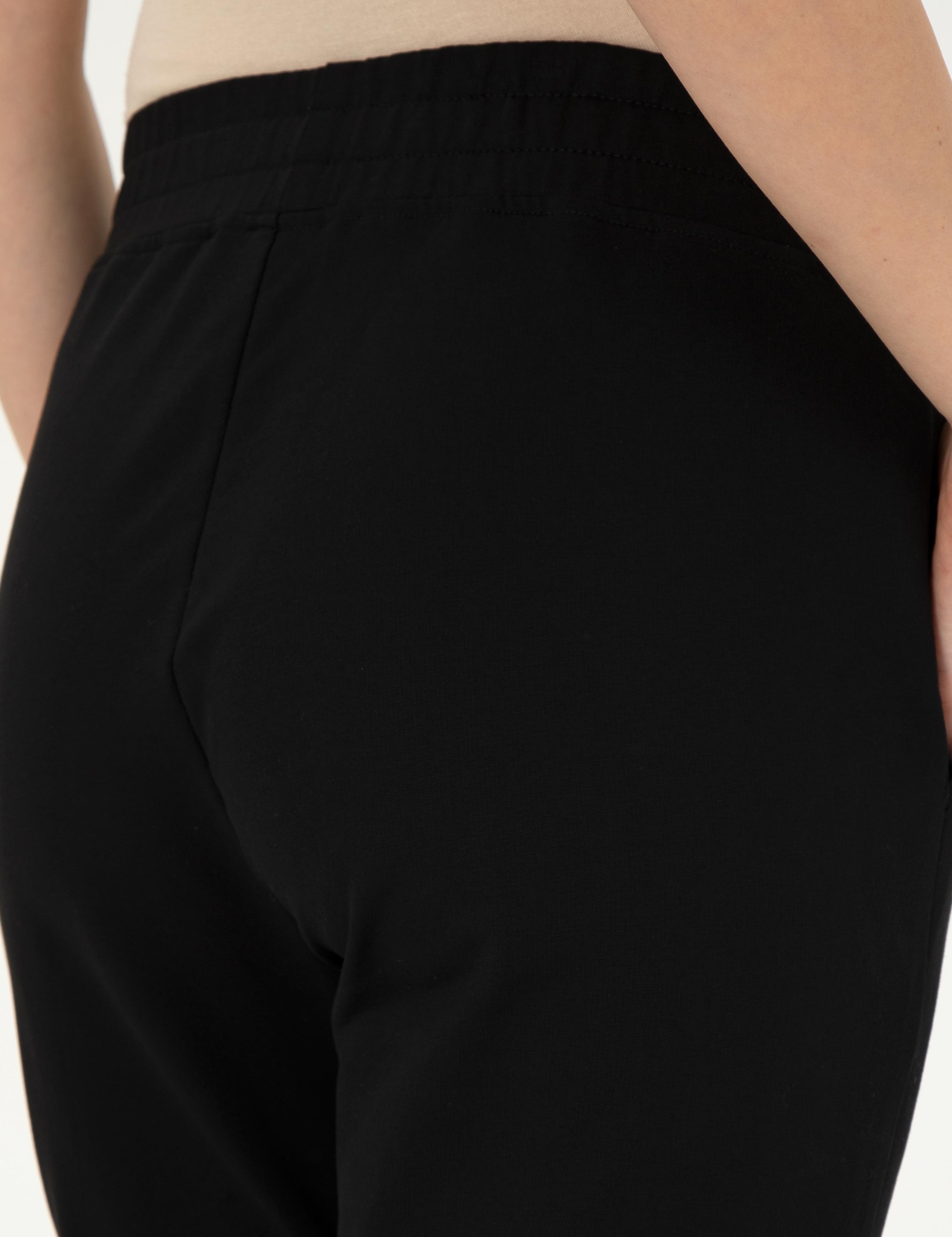 Siyah Regular Fit Eşofman Altı