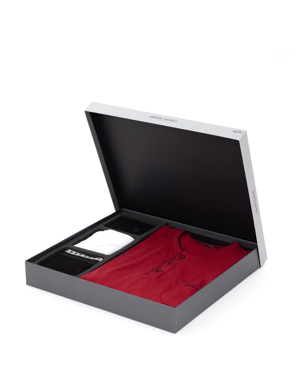 Bordo Pijama Takımı & İç Çamaşır Seti - 50306729002