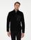 Siyah Regular Fit Yarım Fermuarlı Polar Sweatshirt