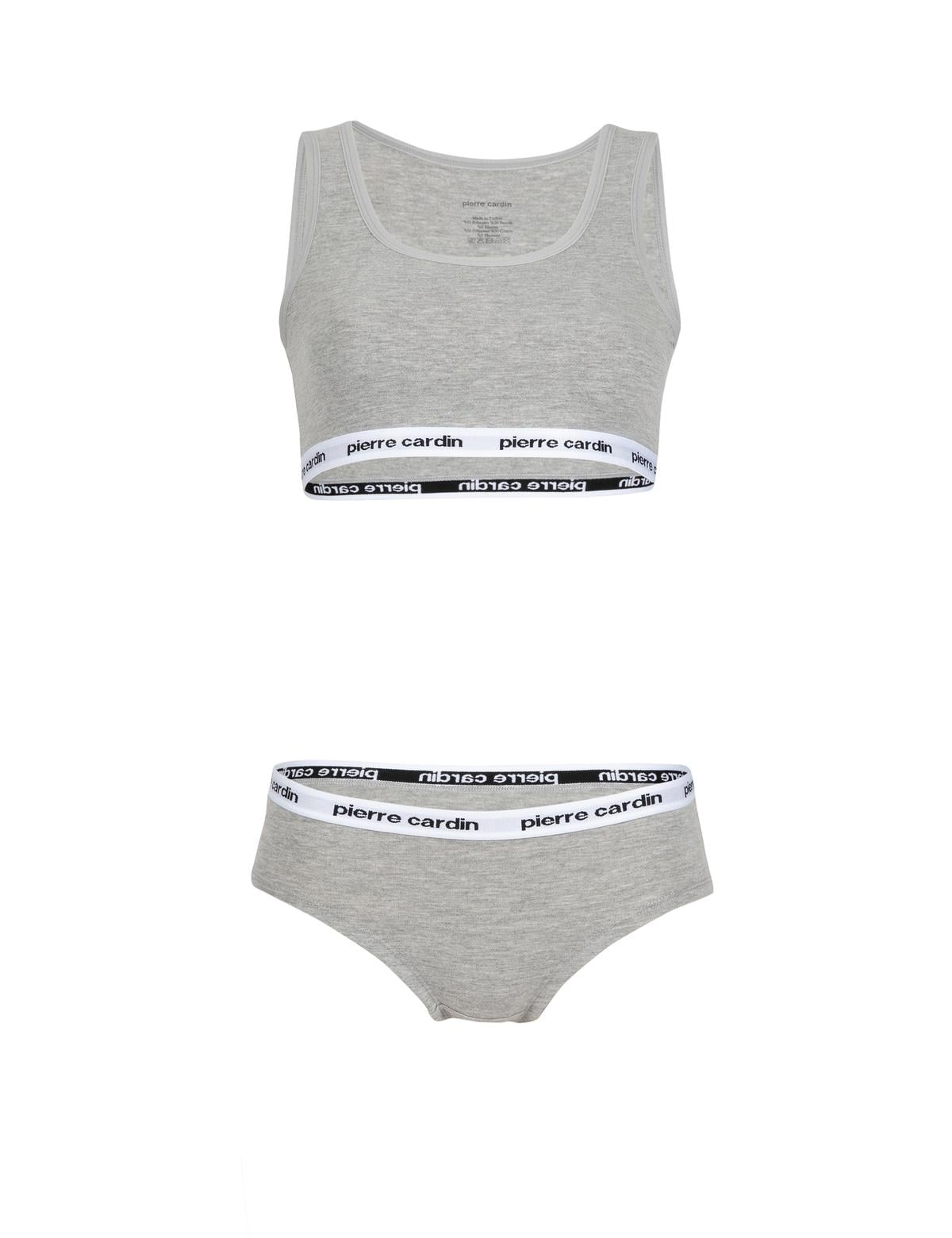 Gri Melanj İç Giyim Takım