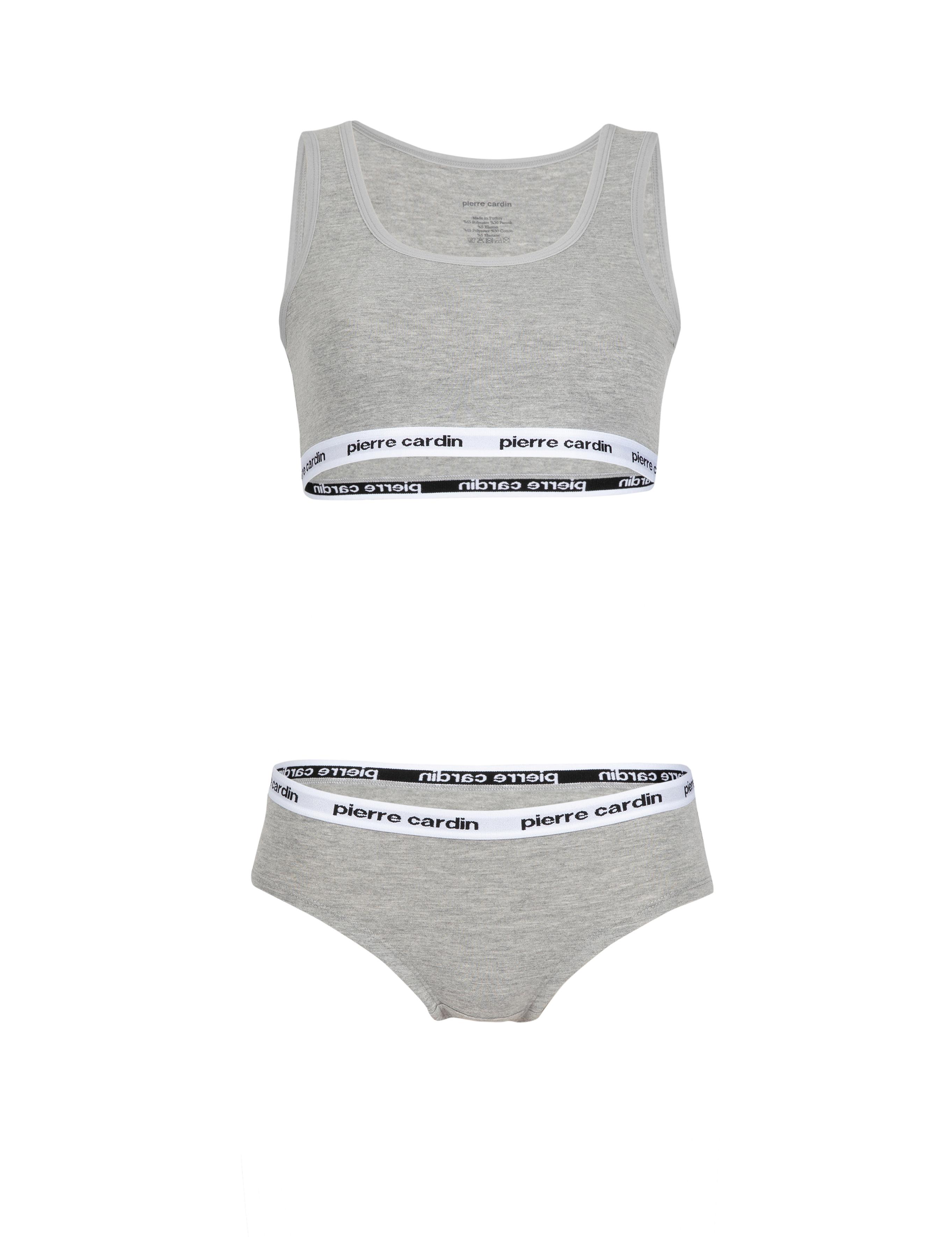 Gri Melanj İç Giyim Takım