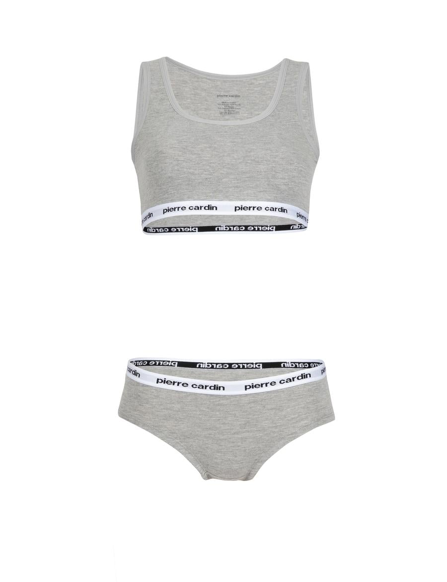 Gri Melanj İç Giyim Takım