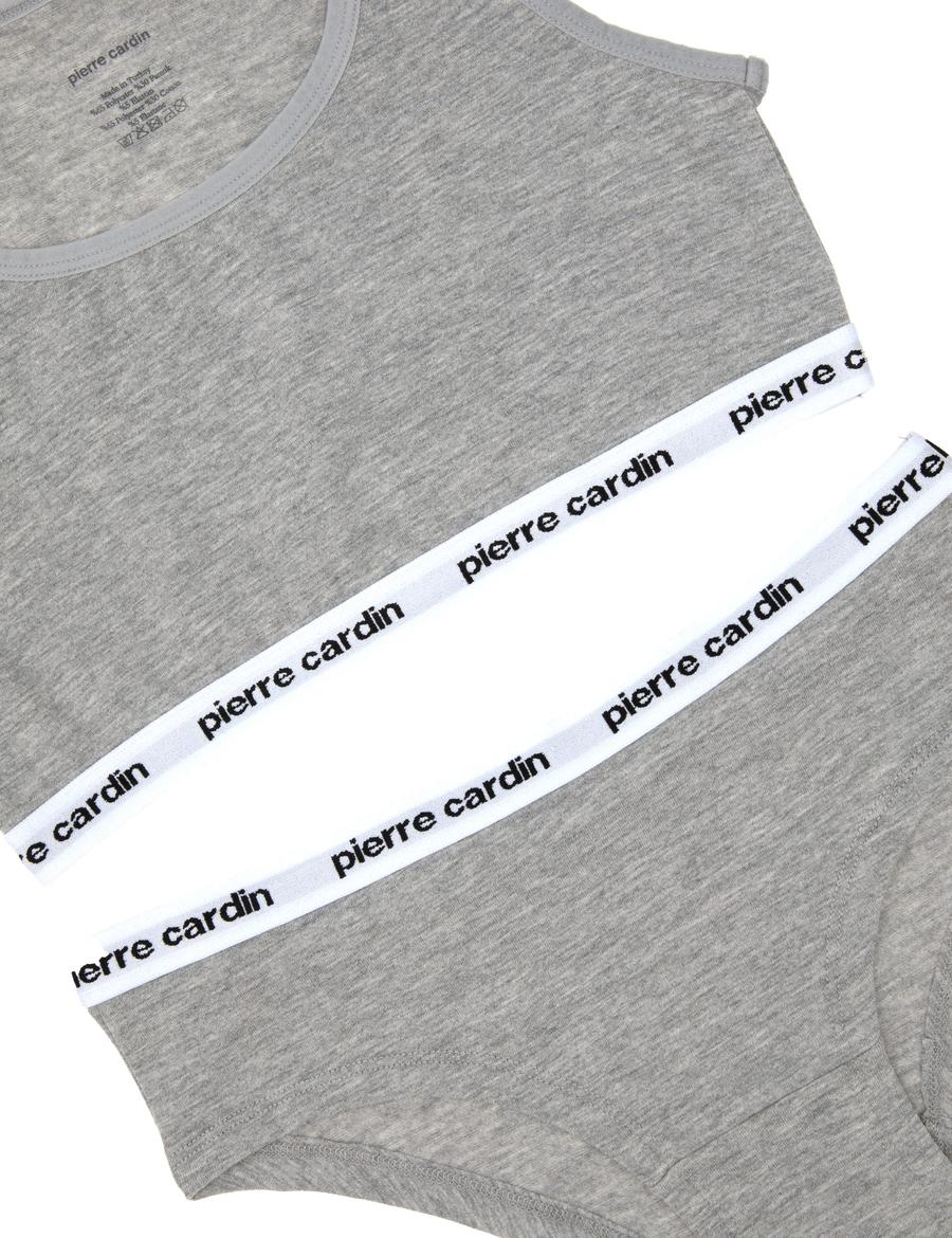 Gri Melanj İç Giyim Takım