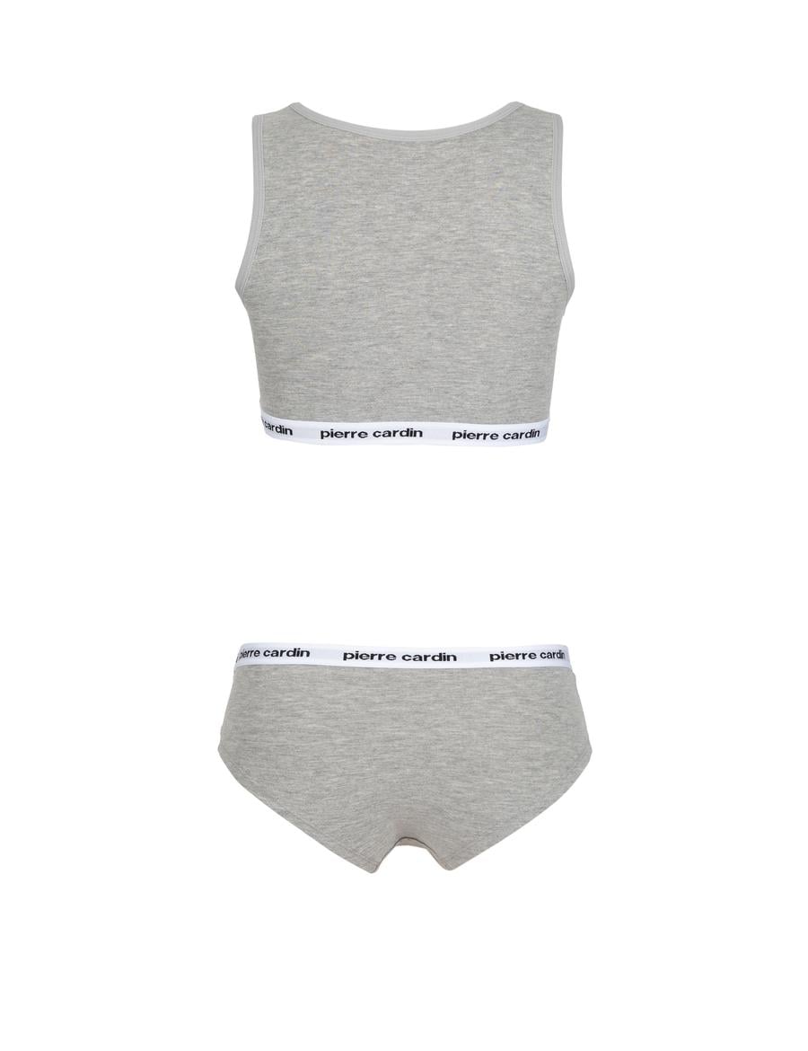 Gri Melanj İç Giyim Takım