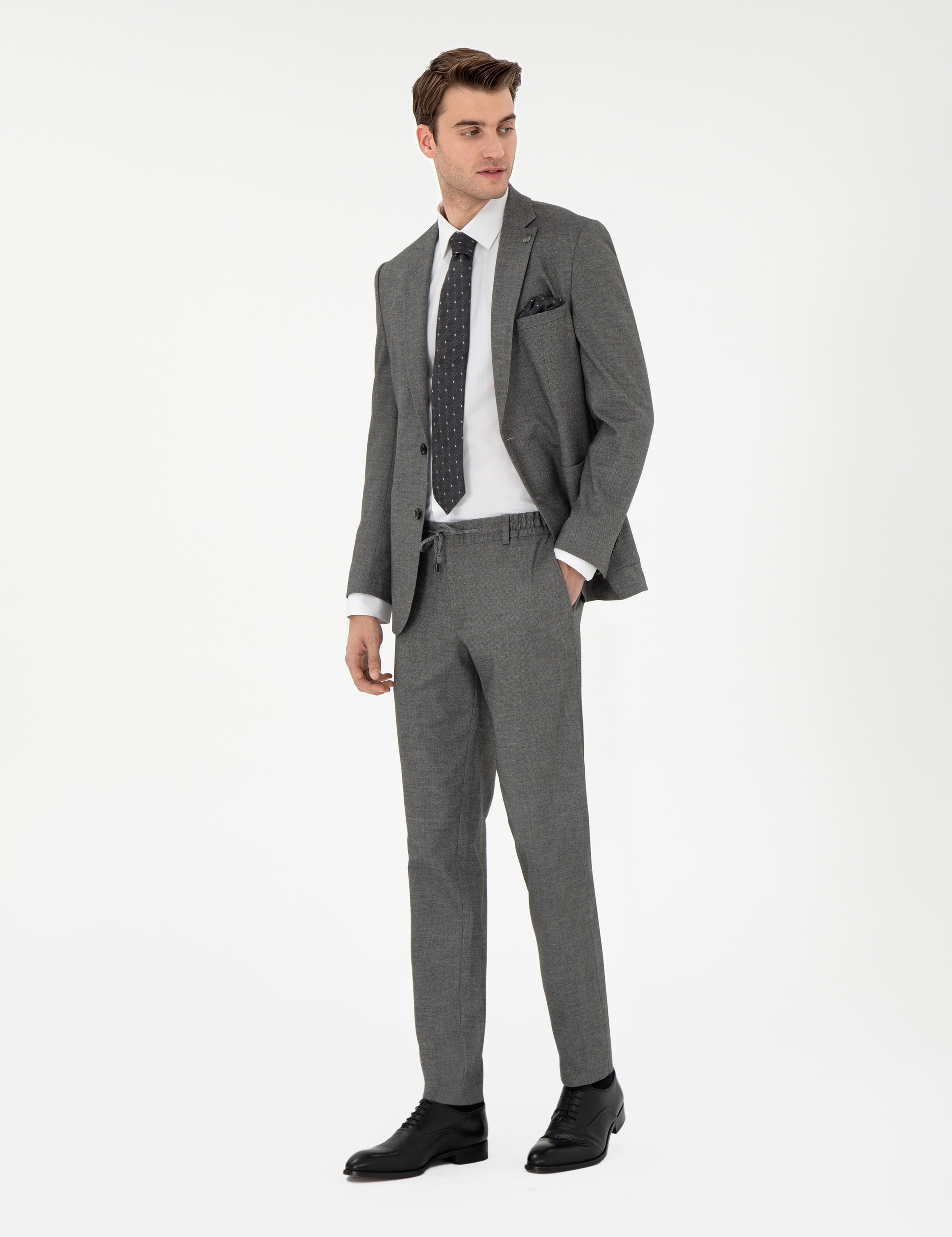 Füme Extra Slim Fit Takım Elbise - Image 4