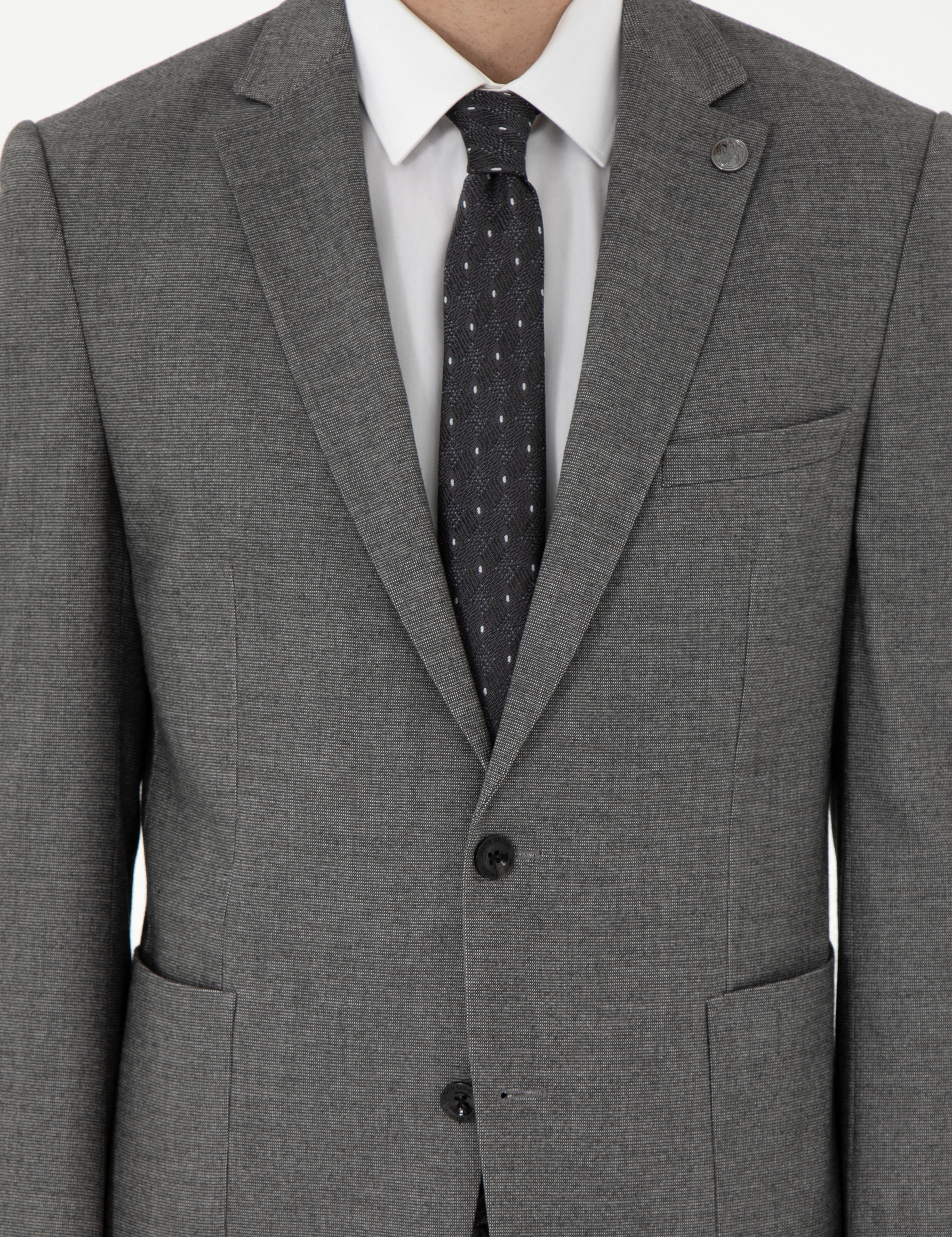 Füme Extra Slim Fit Takım Elbise - Image 7