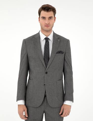 Füme Ex. Slim Fit Takım Elbise