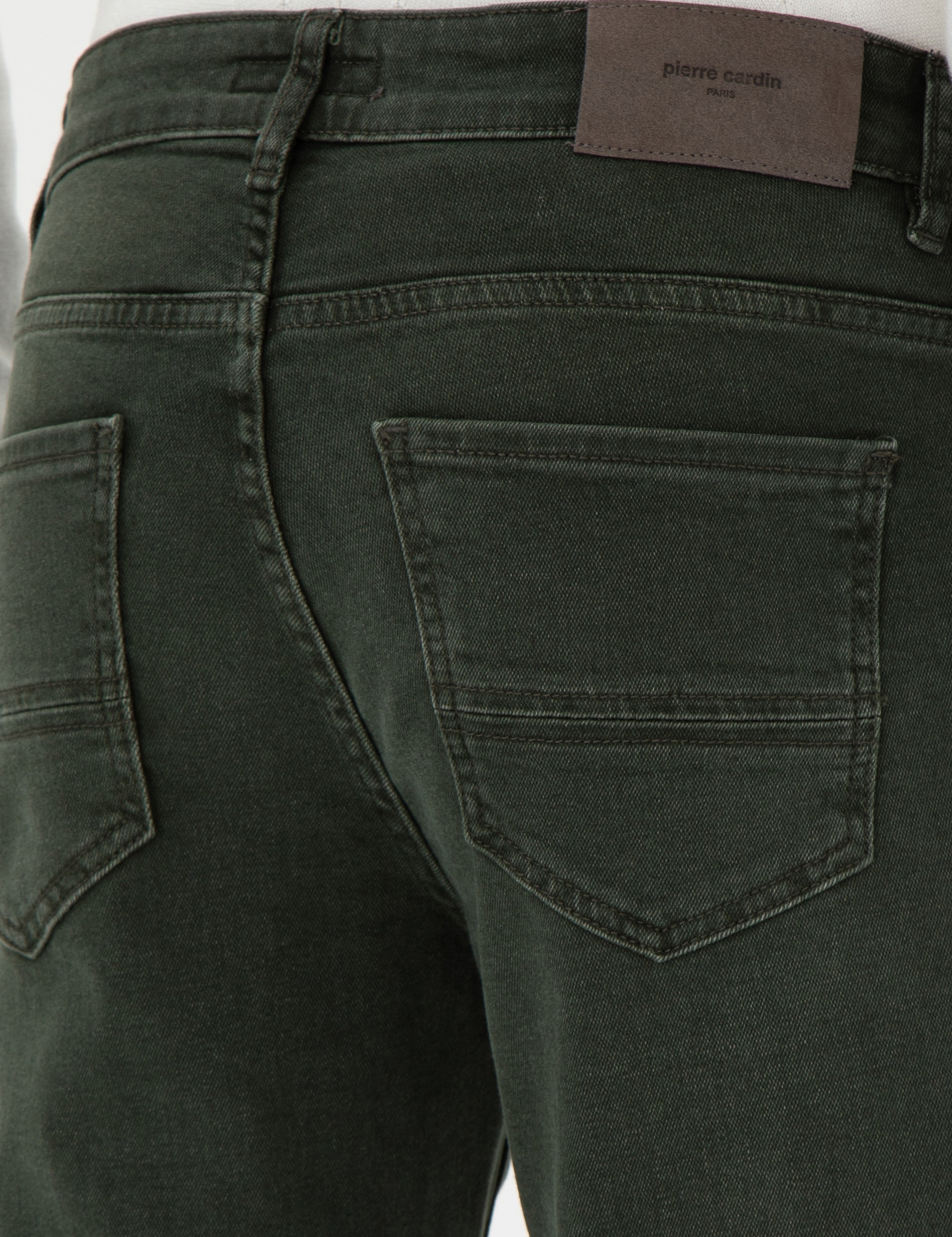 Yeşil Slim Fit Jean Pantolon - Image 6