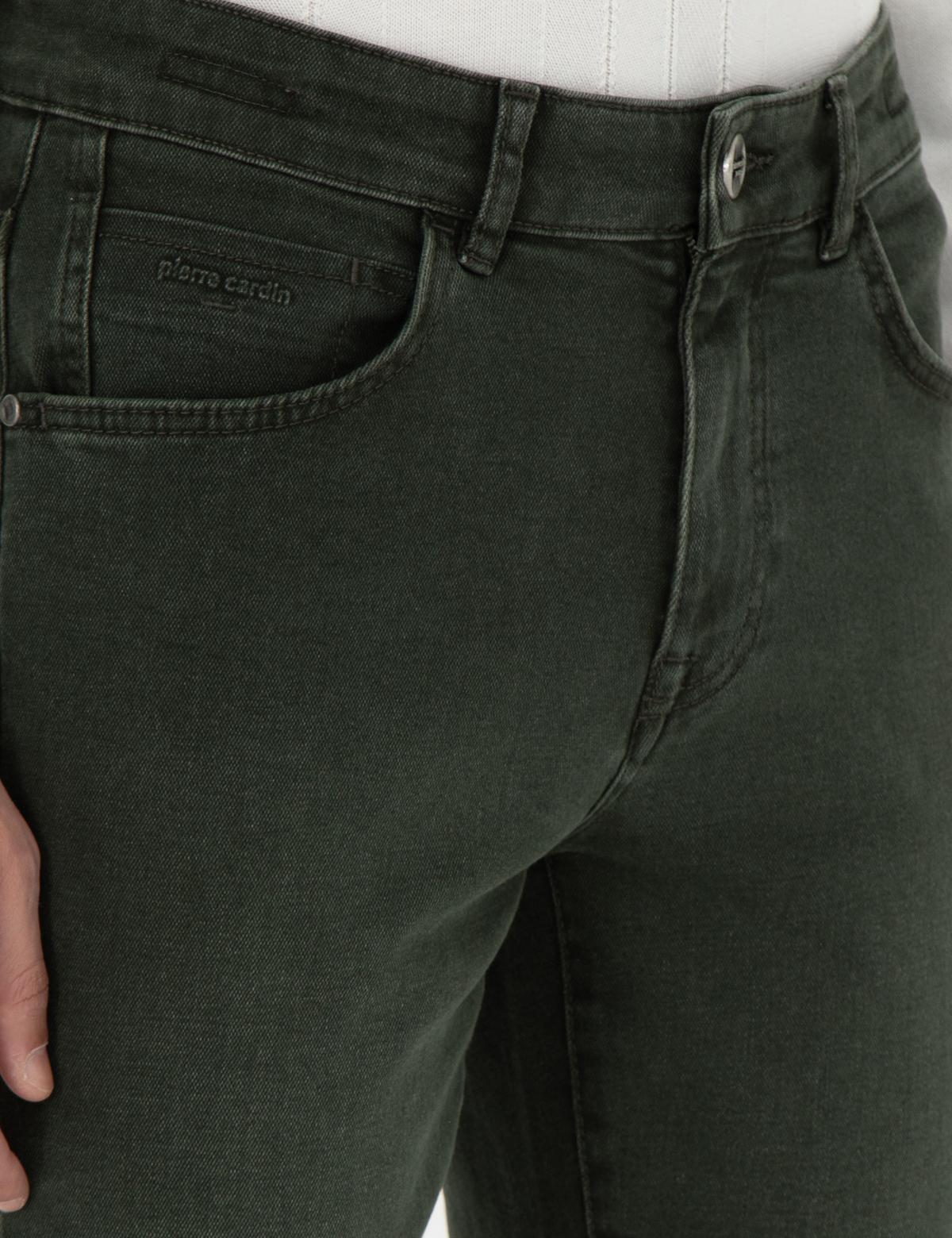 Yeşil Slim Fit Jean Pantolon - 50295846011