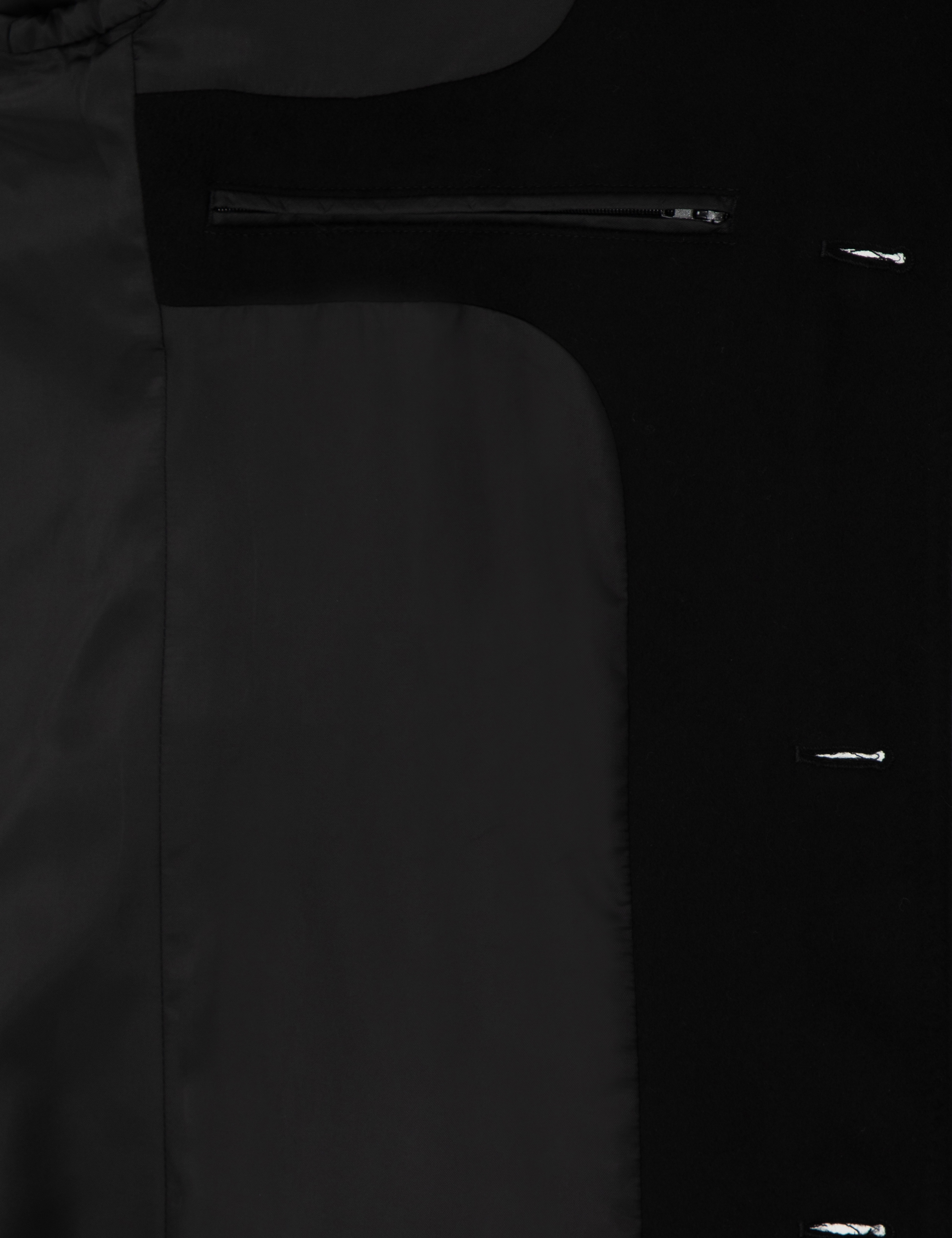 Siyah Slim Fit Palto - Image 6