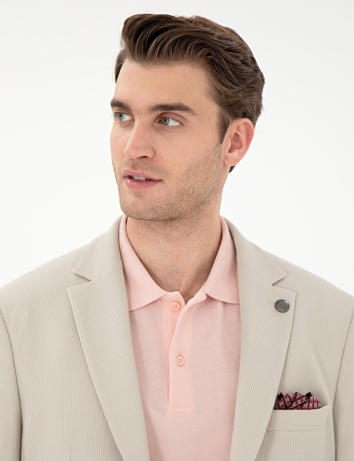 Bej Slim Fit Ceket - 50303389083