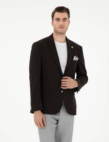 Siyah Slim Fit Ceket