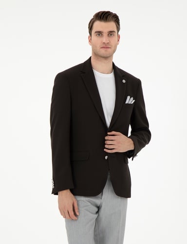 Siyah Slim Fit Ceket