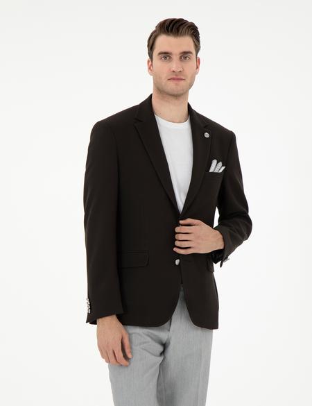 Siyah Slim Fit Ceket - 50303389047