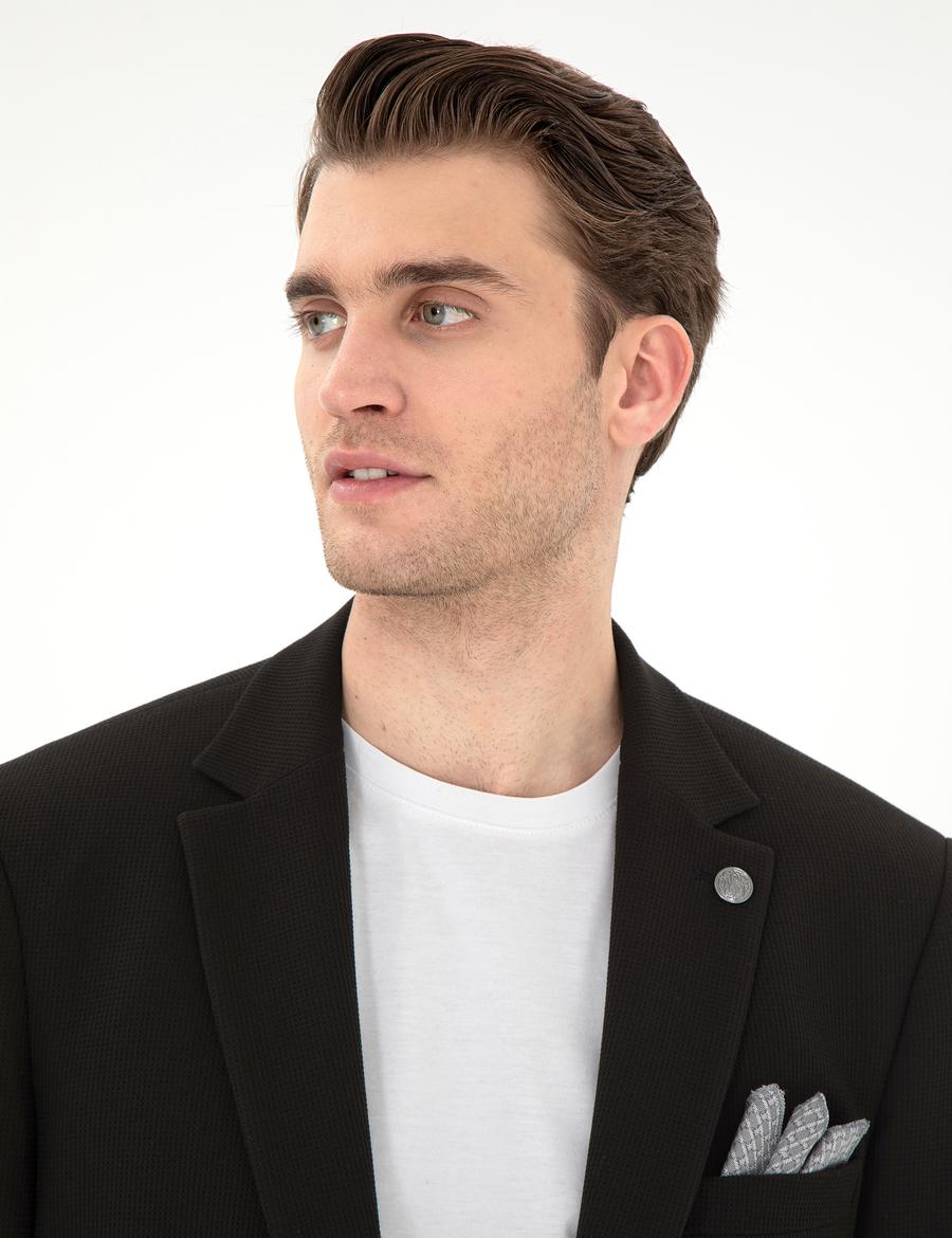 Siyah Slim Fit Ceket
