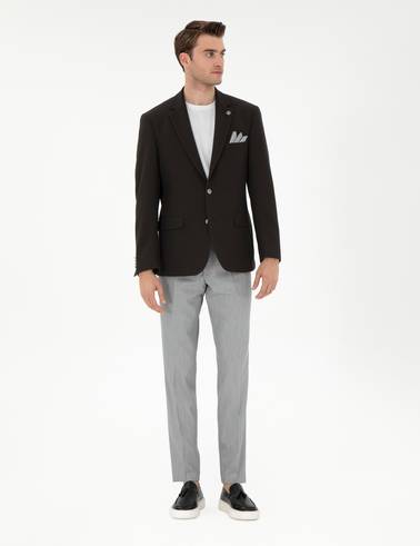 Siyah Slim Fit Ceket