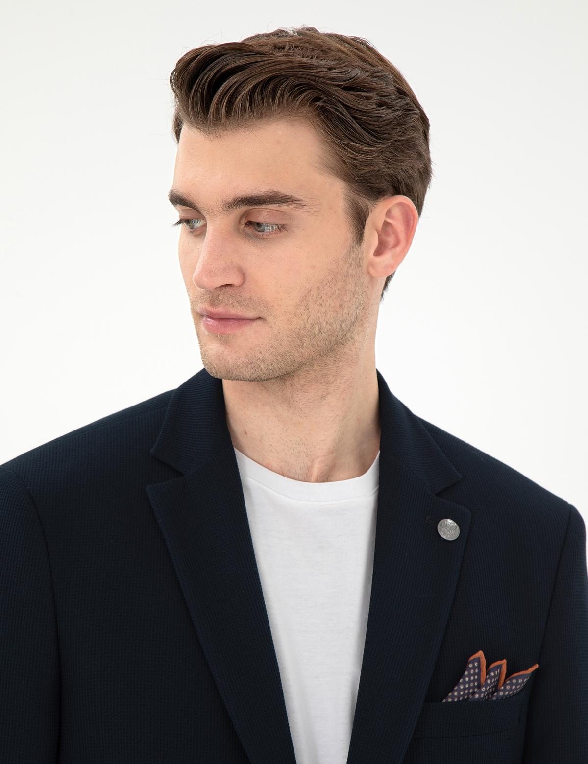 Lacivert Slim Fit Ceket - 50303389020