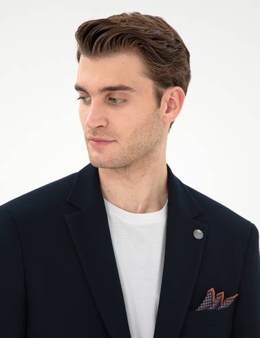 Lacivert Slim Fit Ceket