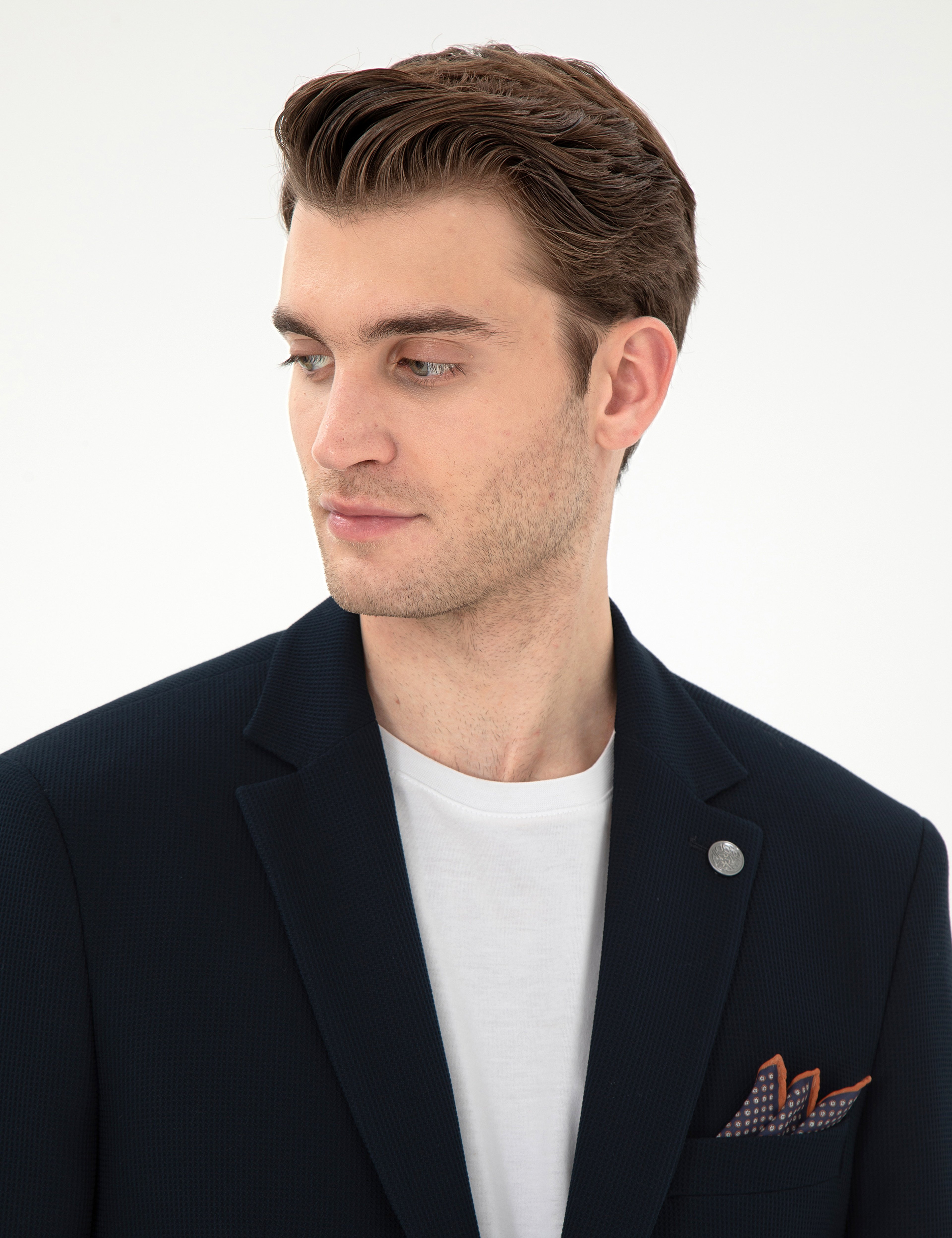 Lacivert Slim Fit Ceket - Image 2