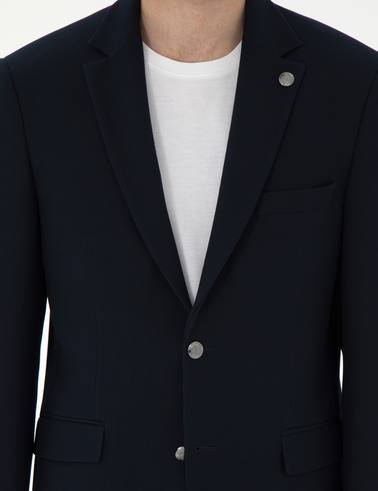 Lacivert Slim Fit Ceket