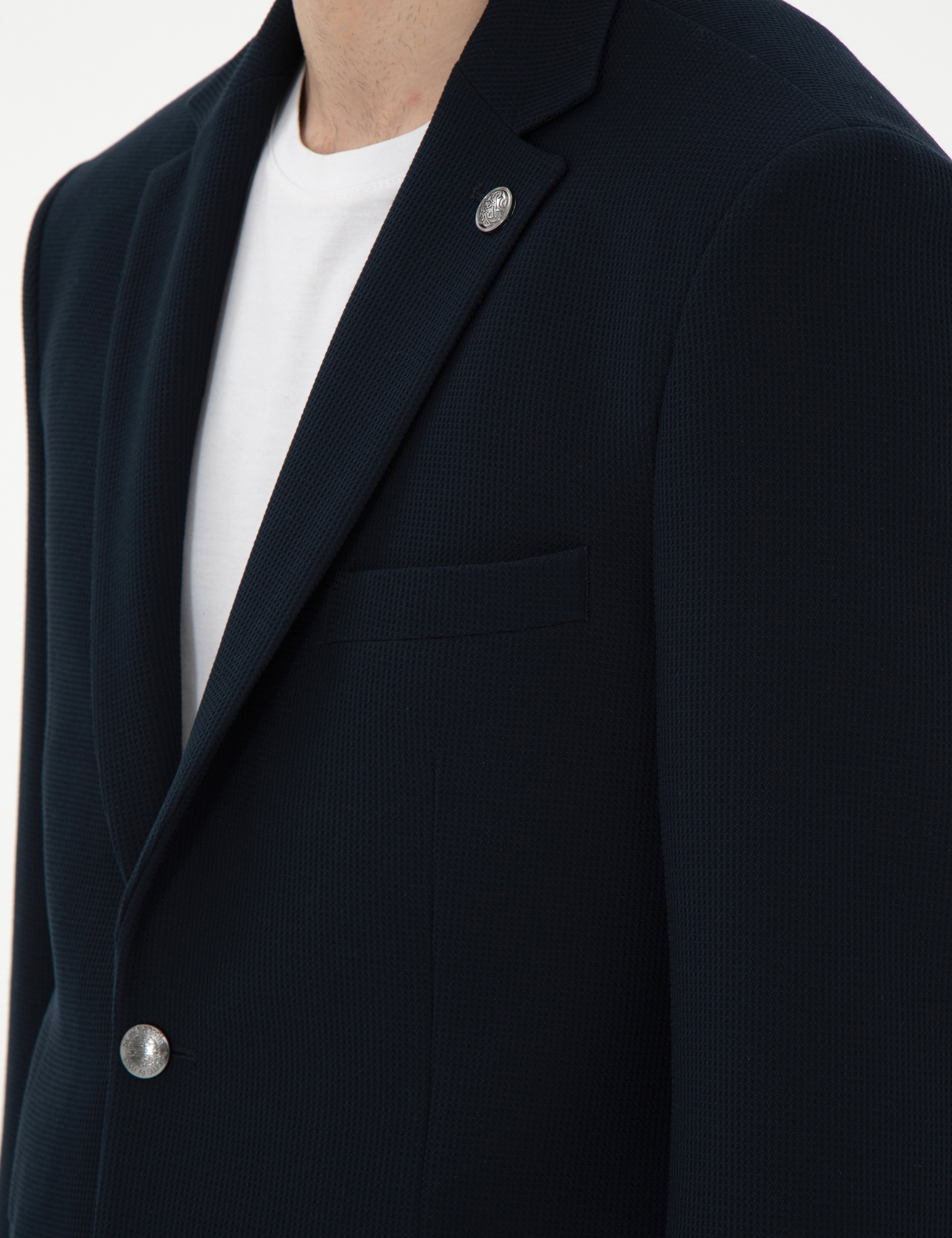Lacivert Slim Fit Ceket