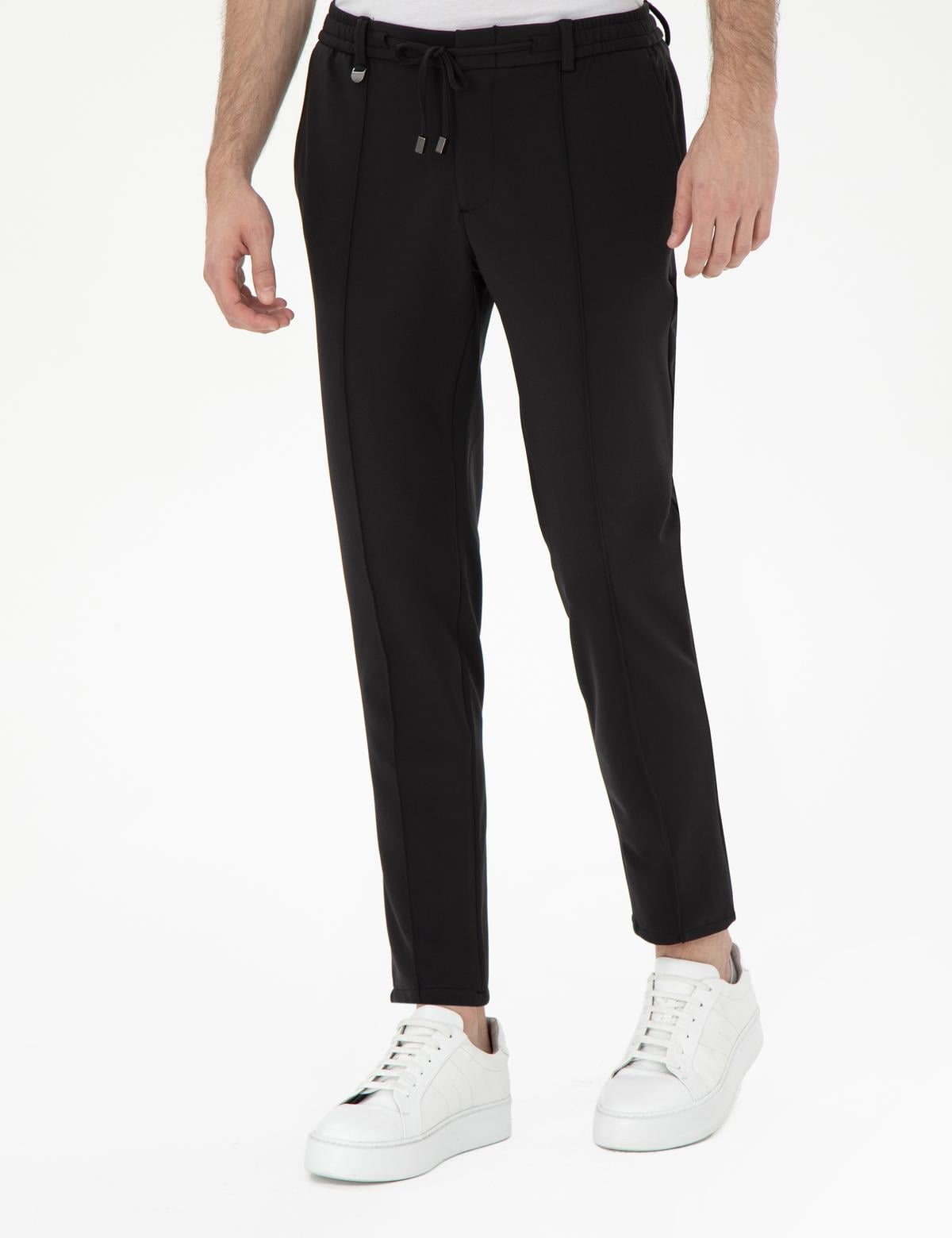 Siyah Kumaş Pantolon - 50300718012