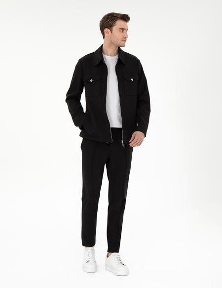 Siyah Kumaş Pantolon - 50300718012