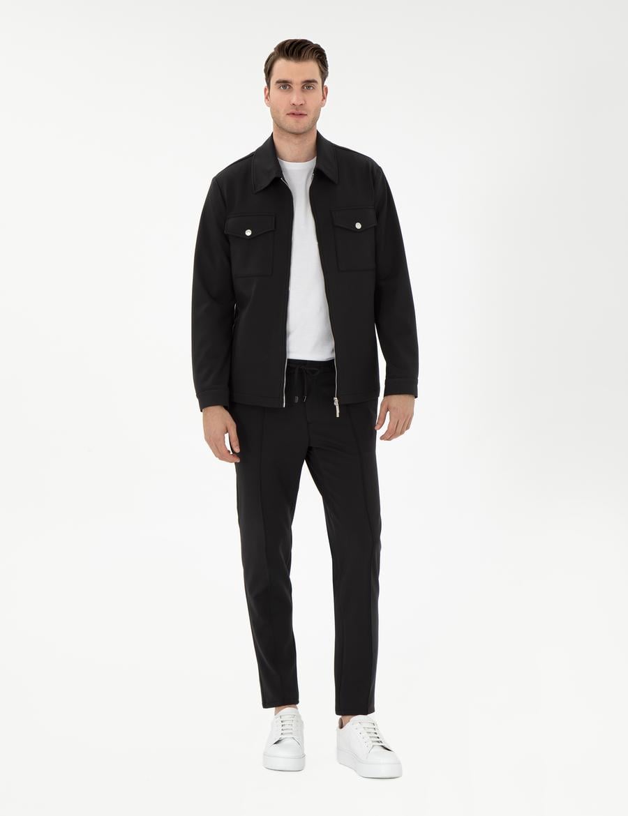 Siyah Kumaş Pantolon